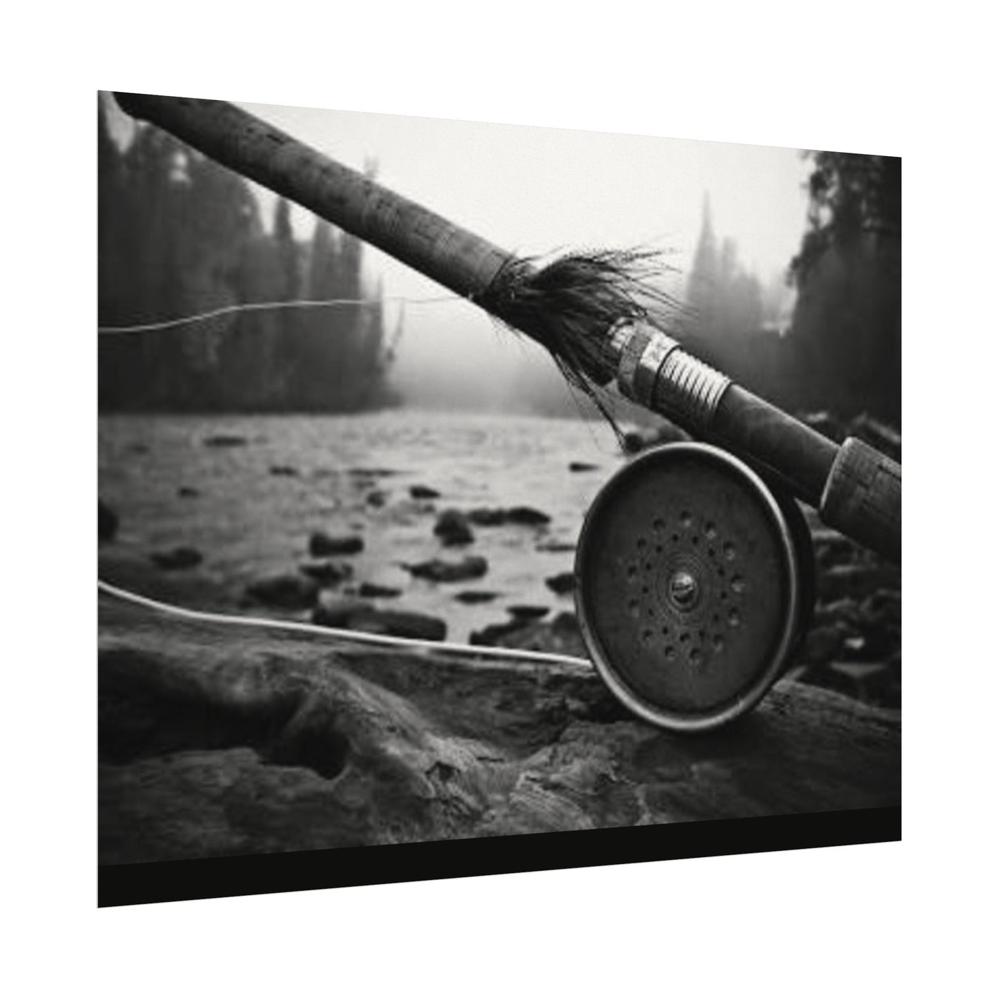 A River Runs Through It– Western Textured Watercolor Matte Posters