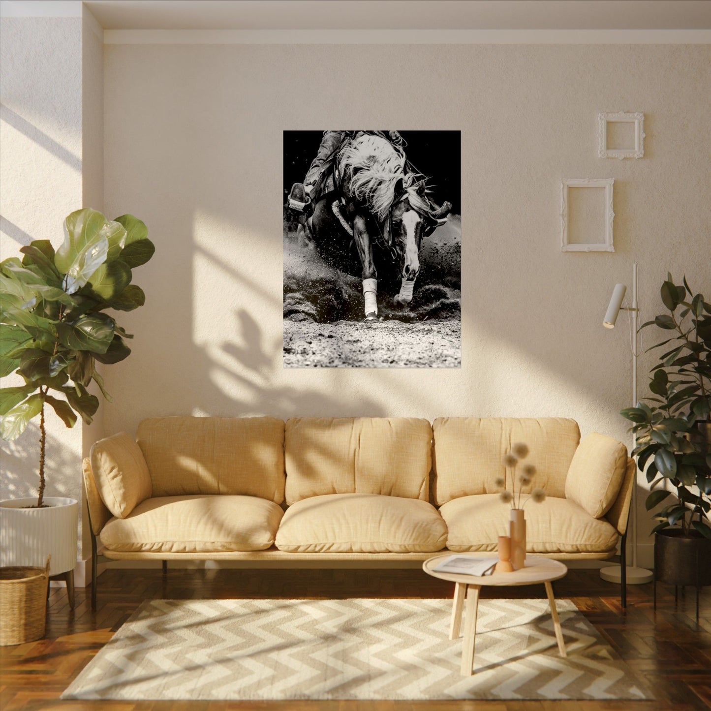 Burning The Barrel – Western Textured Watercolor Matte Posters