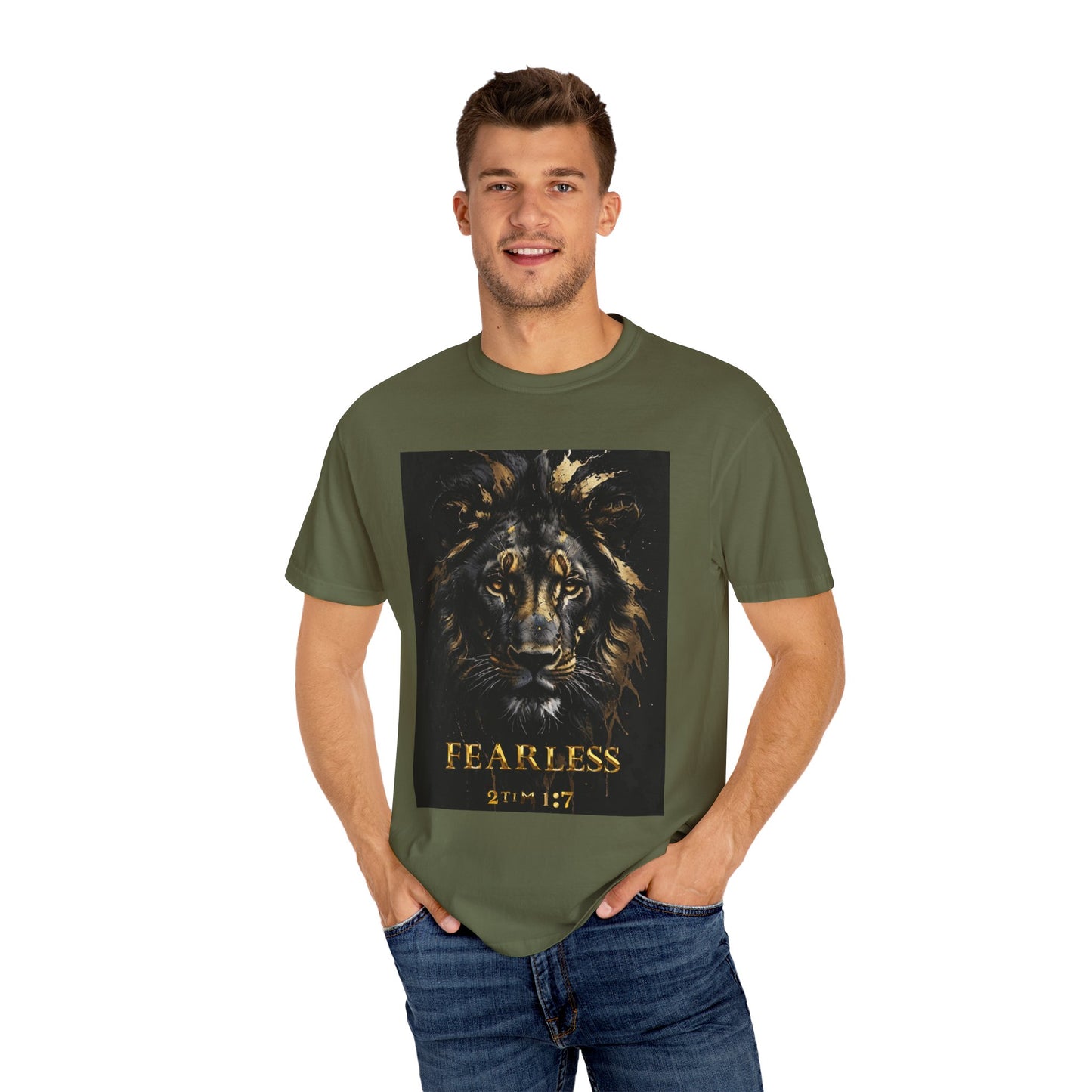 Fearless Lion Graphic T-Shirt, Inspirational Tee, Unisex Apparel, Gift for Animal Lovers, Motivational Shirt, Perfect for Everyday Wear
