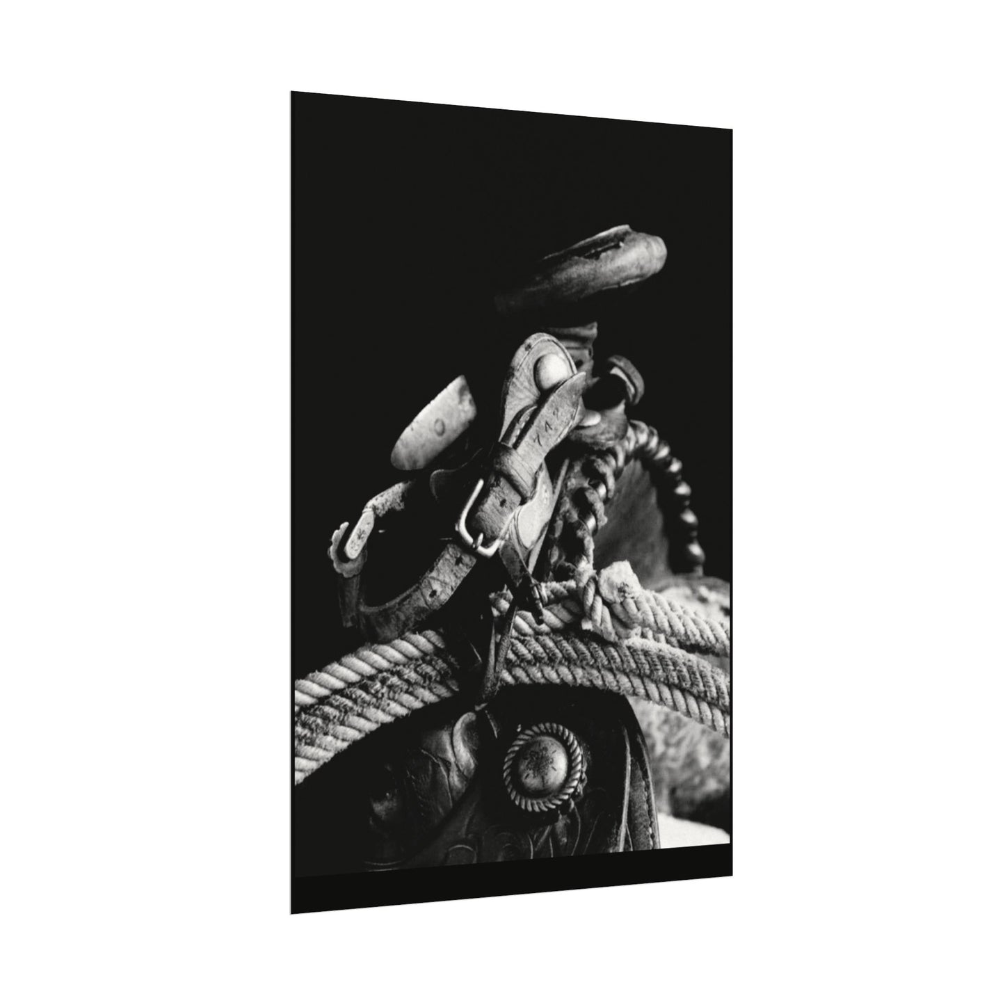 Saddle Up – Western Textured Watercolor Matte Posters