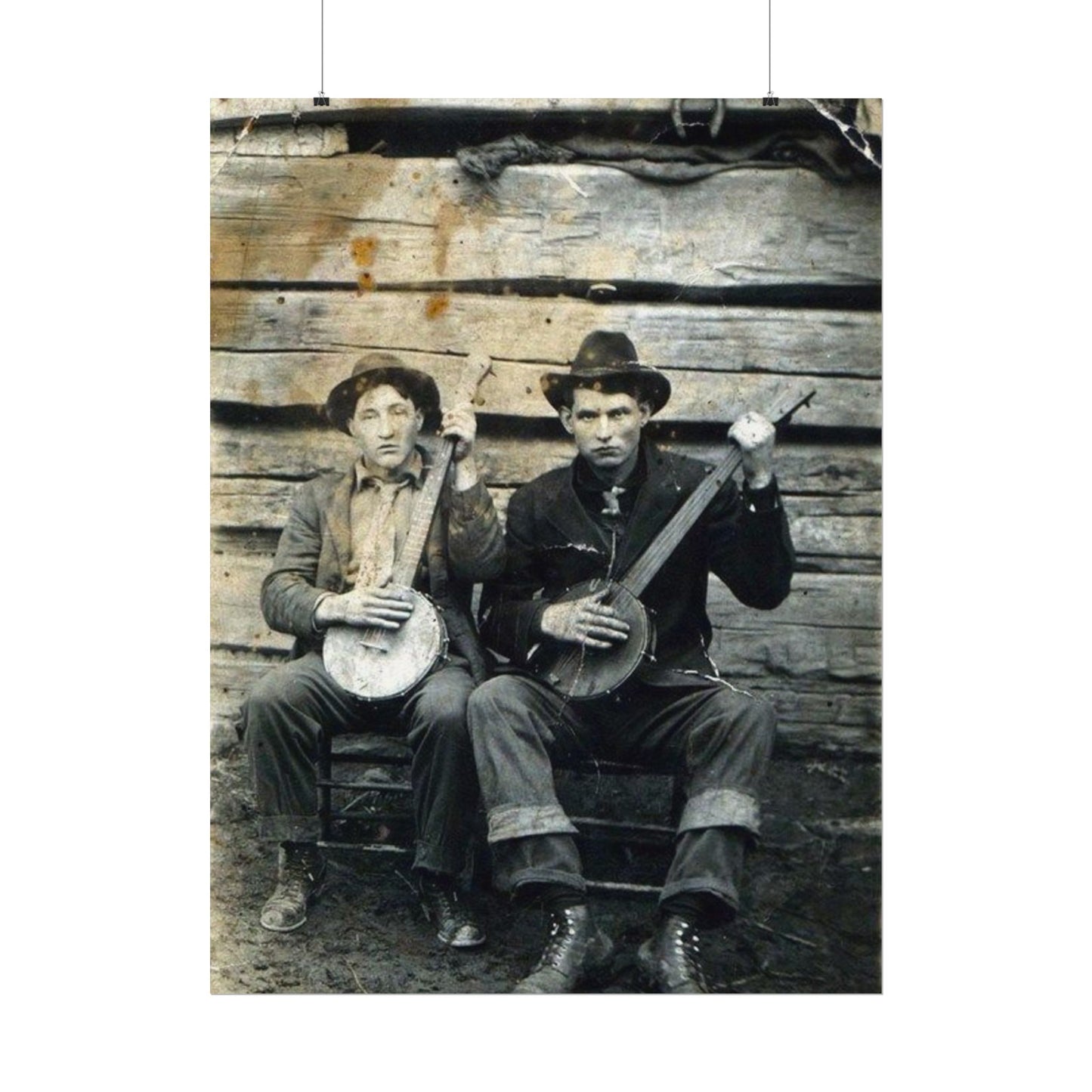 Mountain Music – Western Textured Watercolor Matte Posters