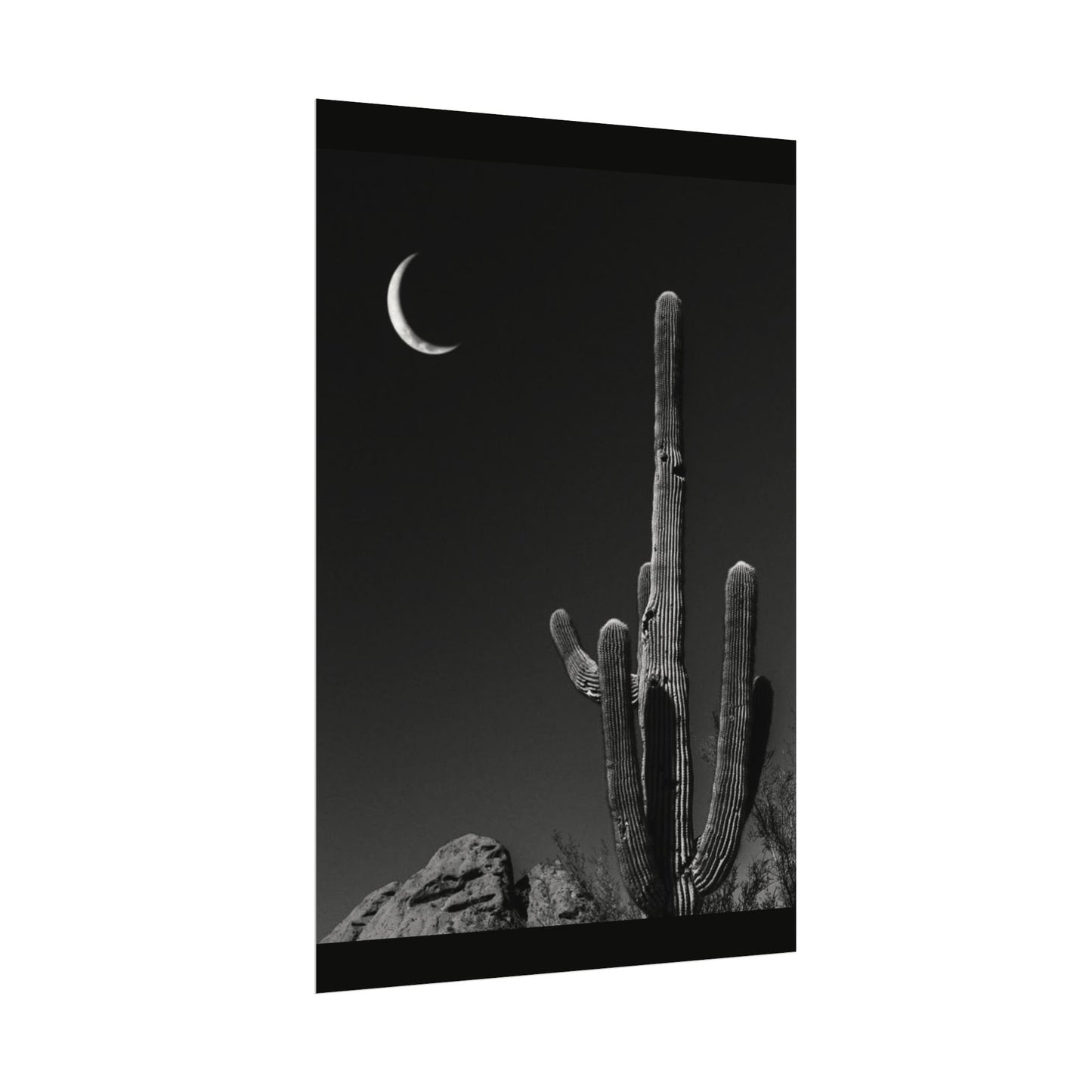Desert Night Sky– Western Textured Watercolor Matte Posters