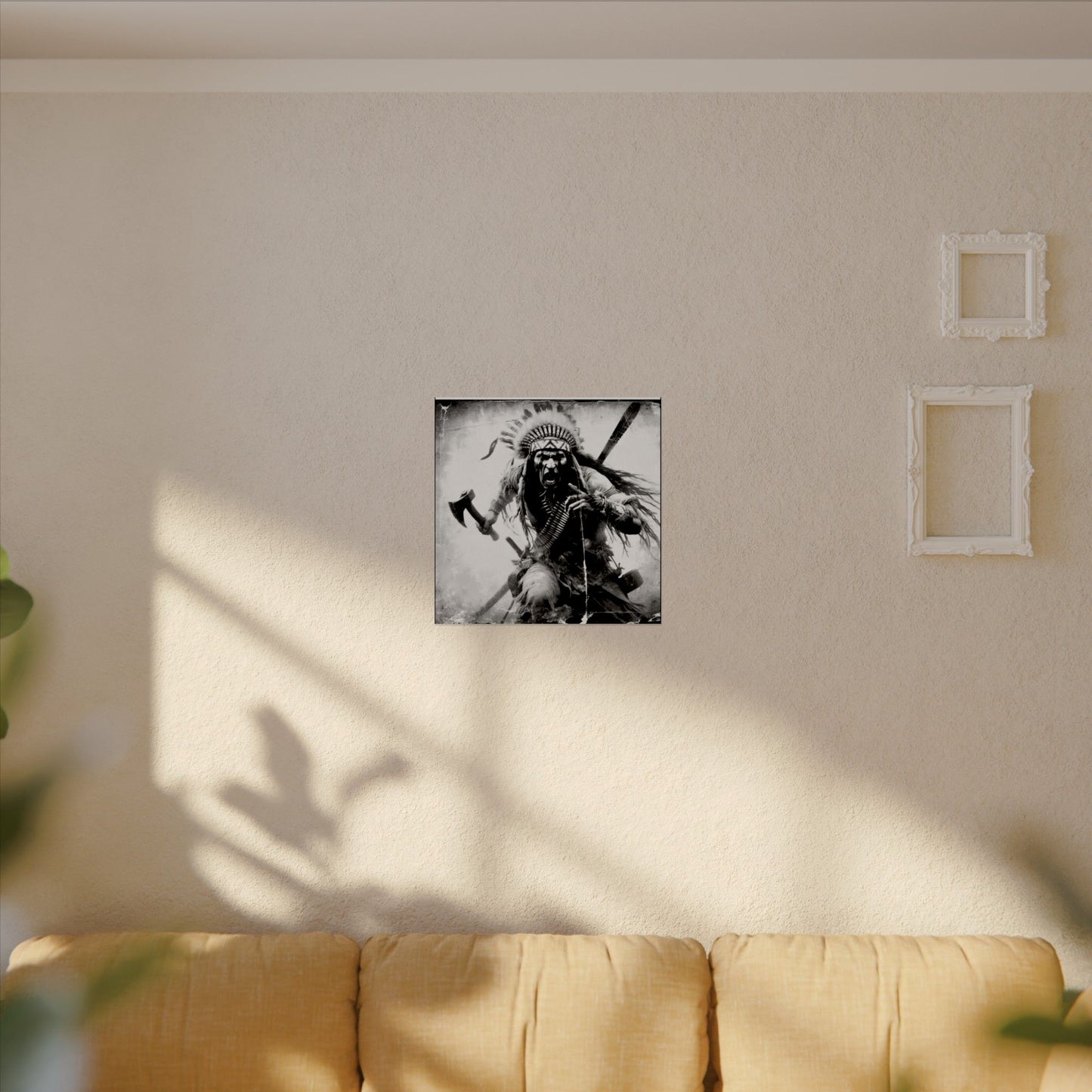 Warriors Charge – Western Textured Watercolor Matte Posters