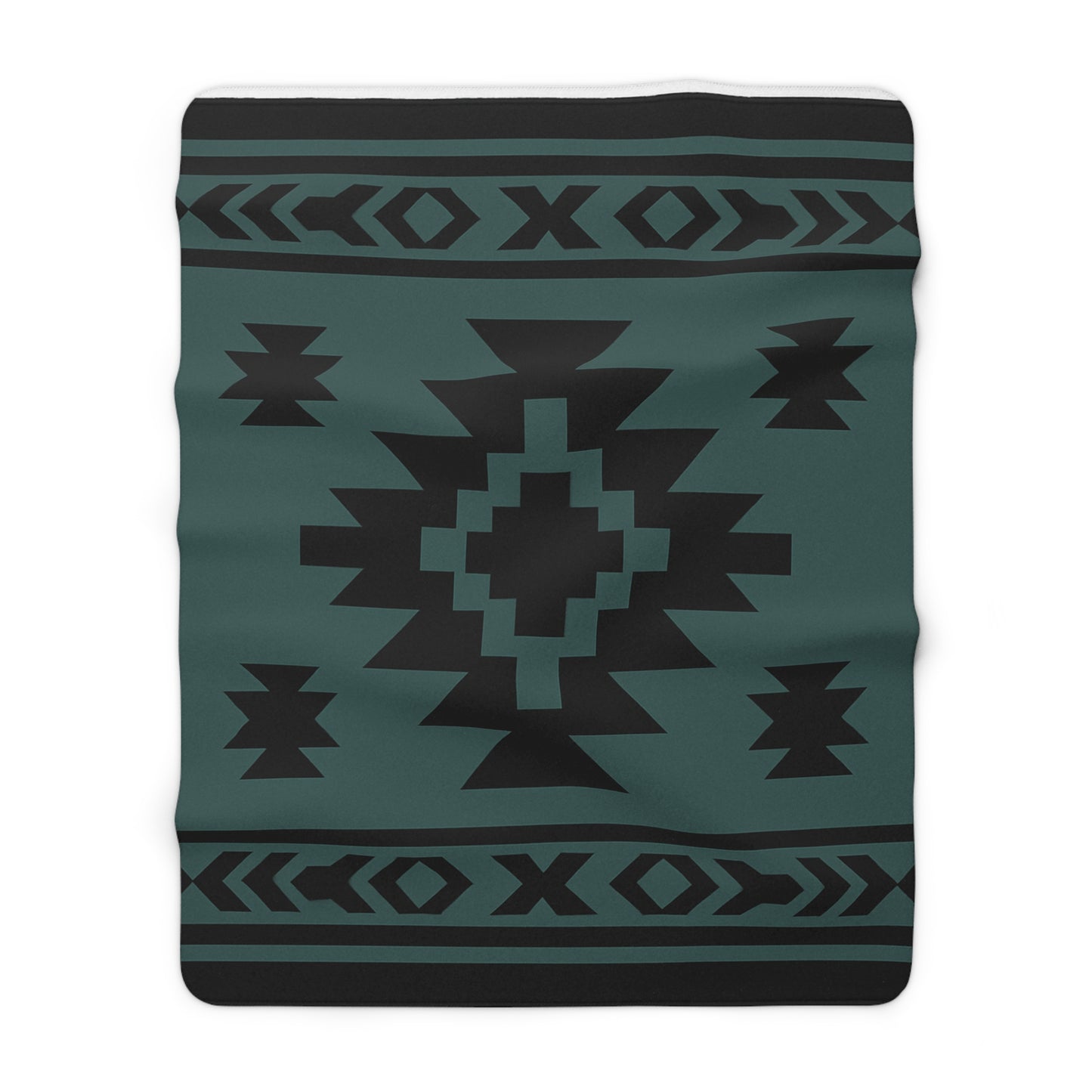 Tate Sherpa Fleece Blanket - Modern Tribal Design, Perfect for Home Decor, Gift for Him/Her, Winter Warmth, Beach Blanket