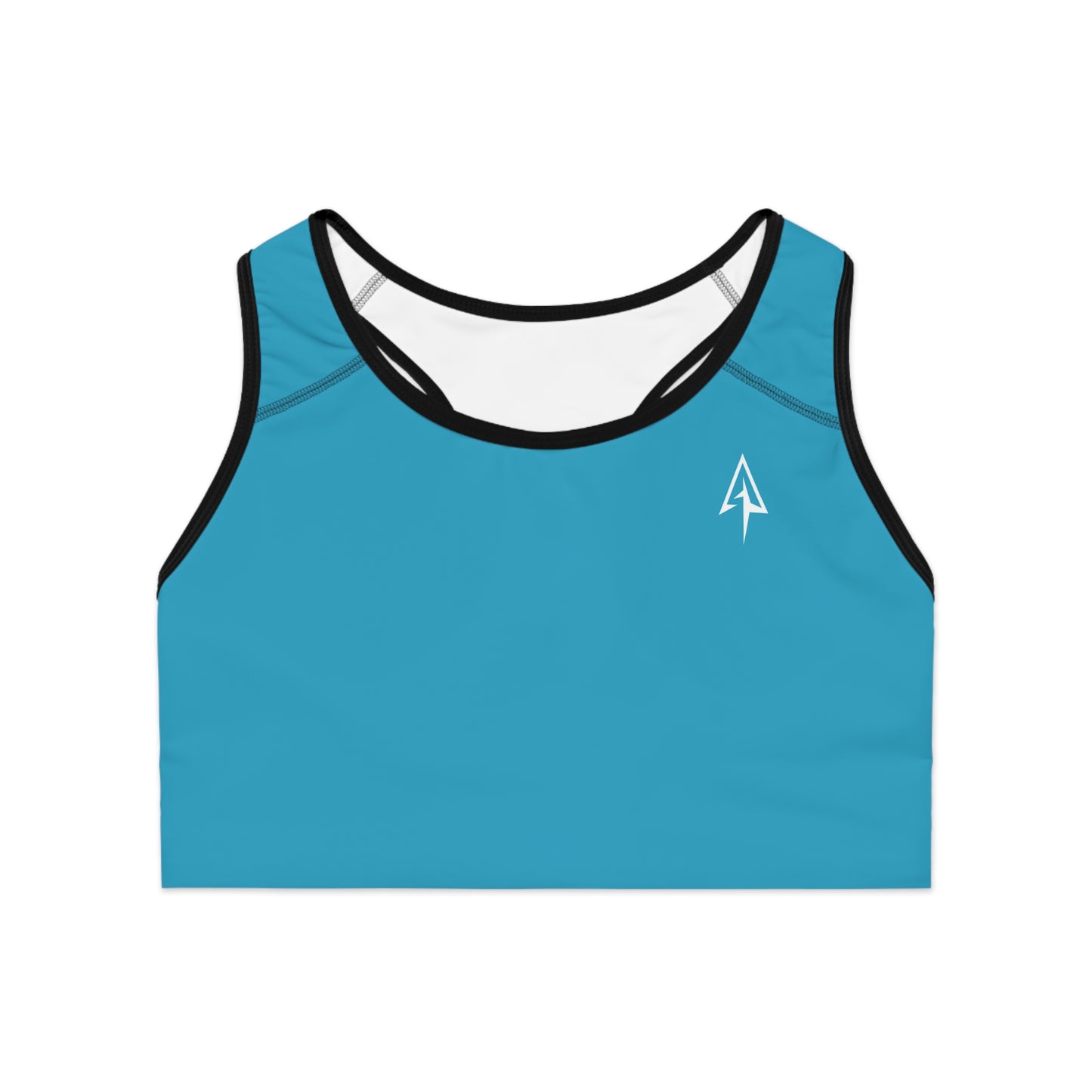 Arrow Ridge Ocean Blue Stylish Sports Bra for Active Women, Workout Top, Gym Essential, Fitness Apparel, Athleisure Wear, Yoga Gear