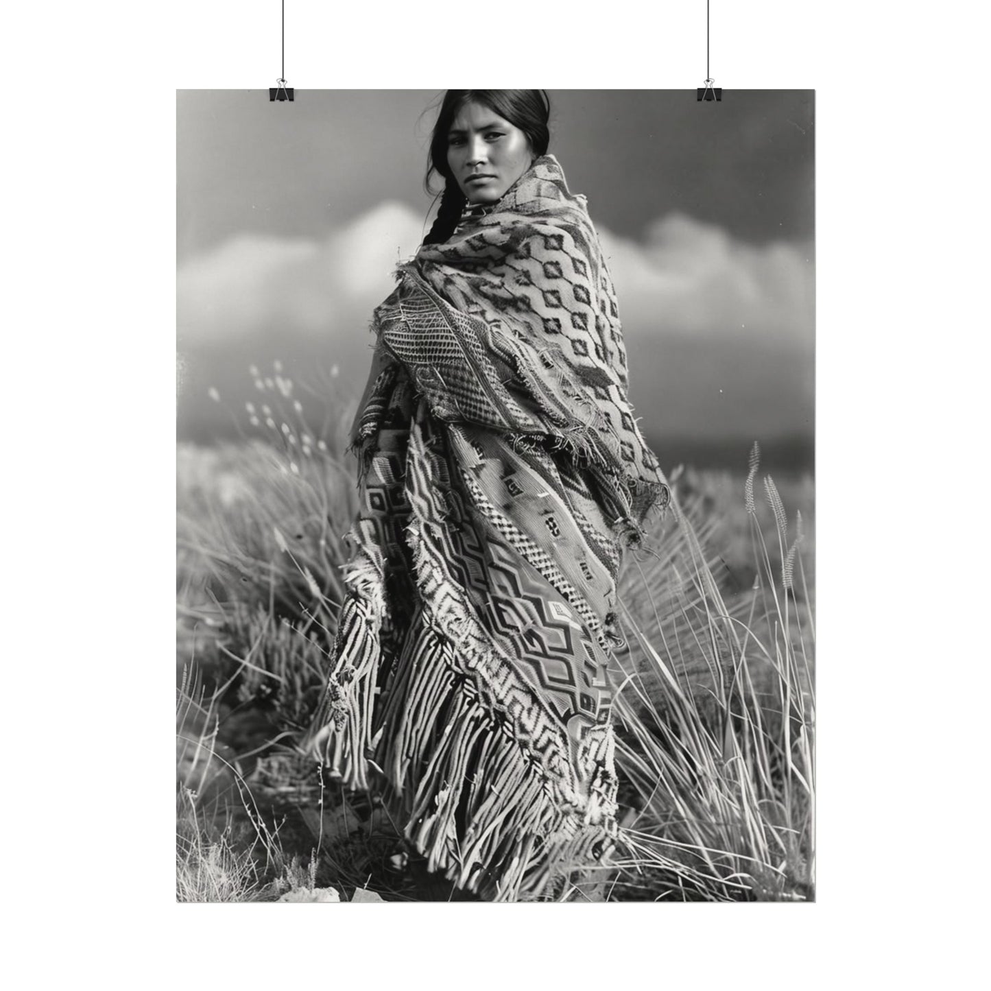 The Wind Calls Her By Name – Western Textured Watercolor Matte Posters