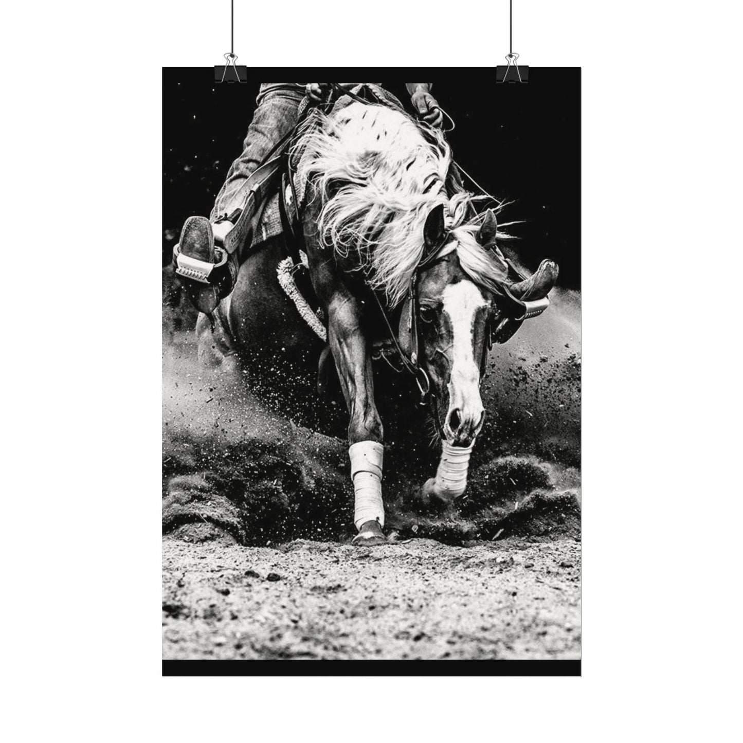 Burning The Barrel – Western Textured Watercolor Matte Posters