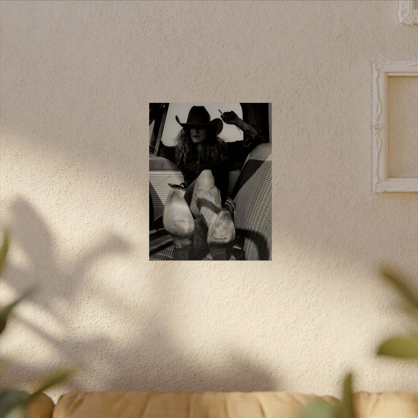 Whiskey Kissed Trouble – Western Textured Watercolor Matte Posters