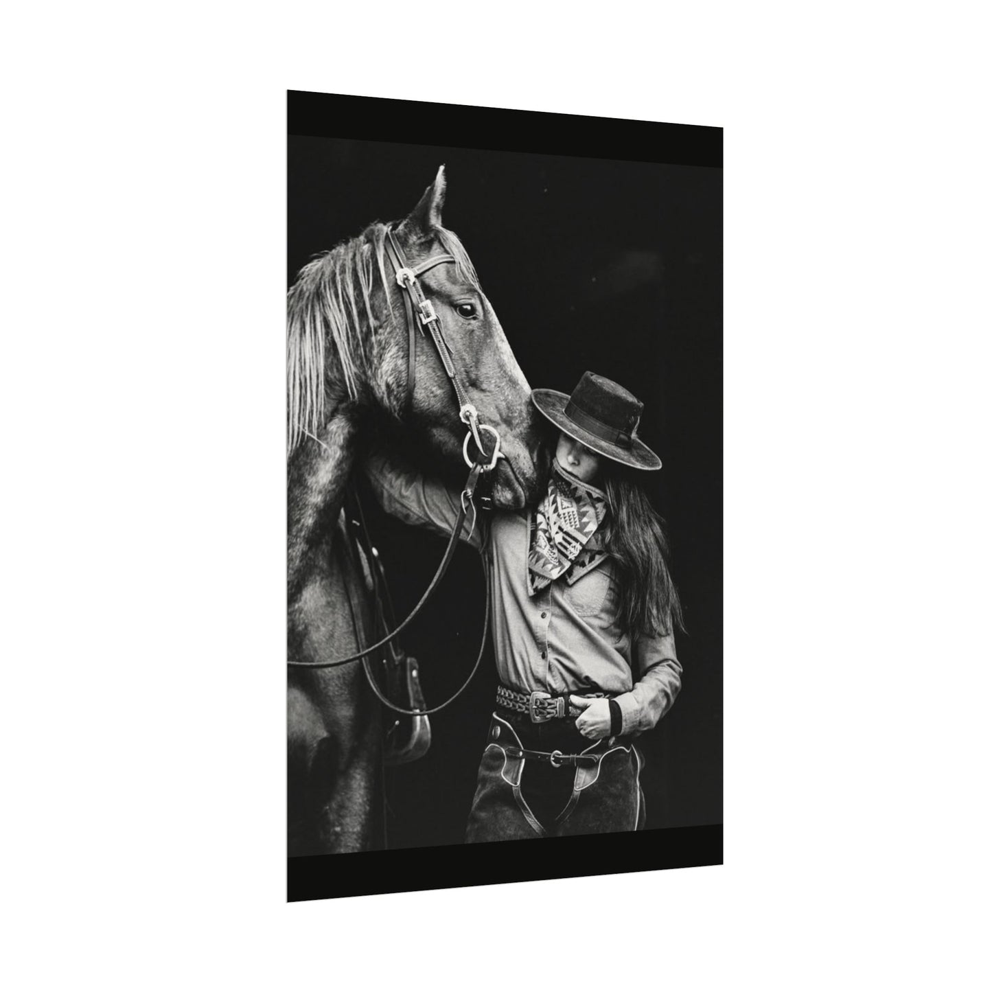 A Whisper Between Friends  – Western Textured Watercolor Matte Posters