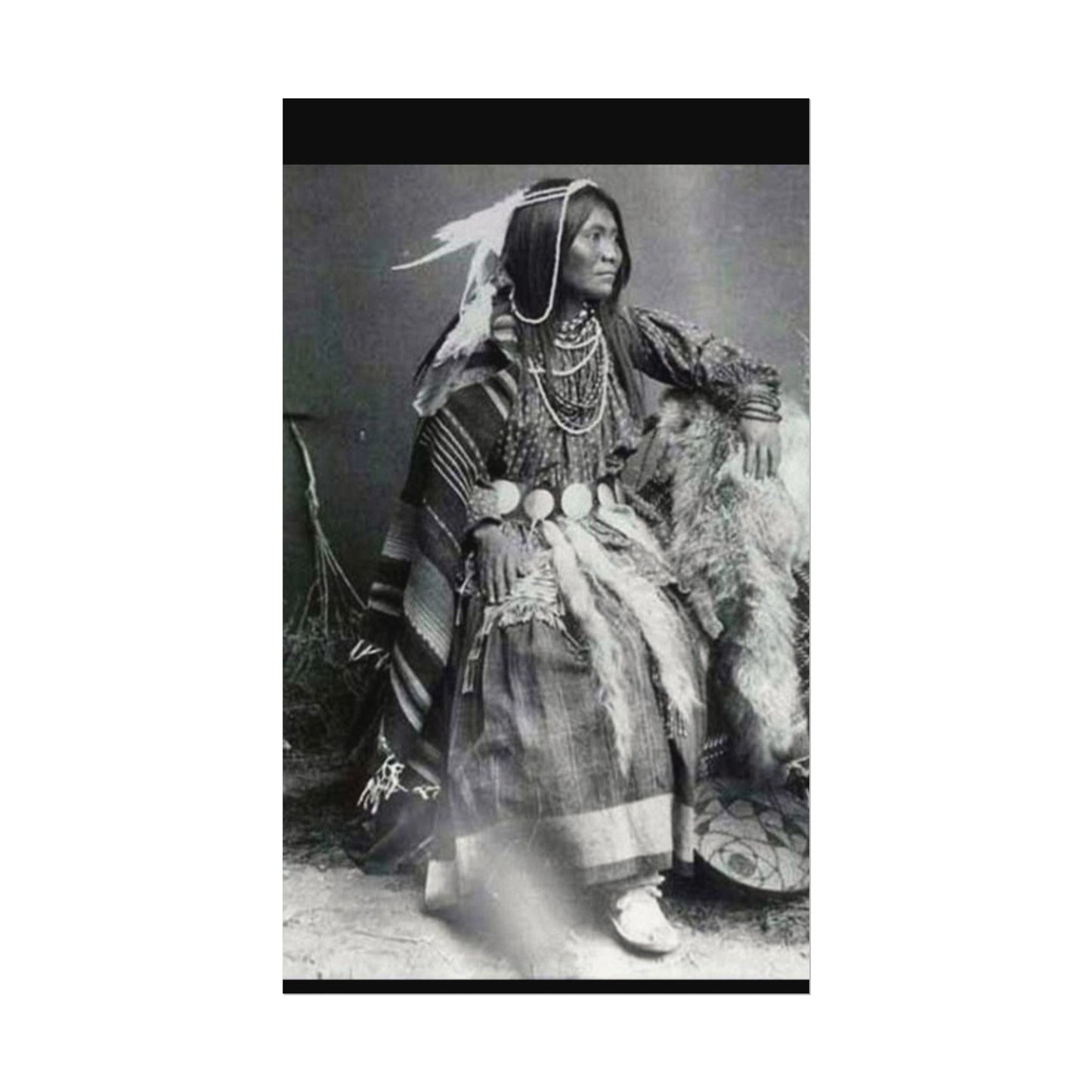 Courage & Strength – Western Textured Watercolor Matte Posters