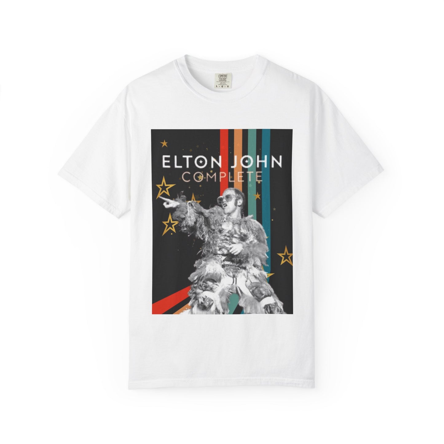 Elton Retro Tee Unisex Garment-Dyed T-shirt Blast From The Past, Rock, Music Fan Gifts