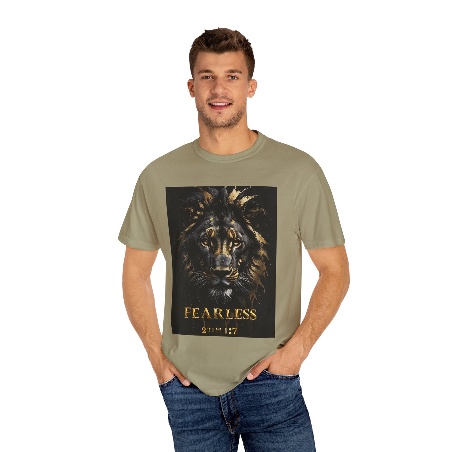 Fearless Lion Graphic T-Shirt, Inspirational Tee, Unisex Apparel, Gift for Animal Lovers, Motivational Shirt, Perfect for Everyday Wear