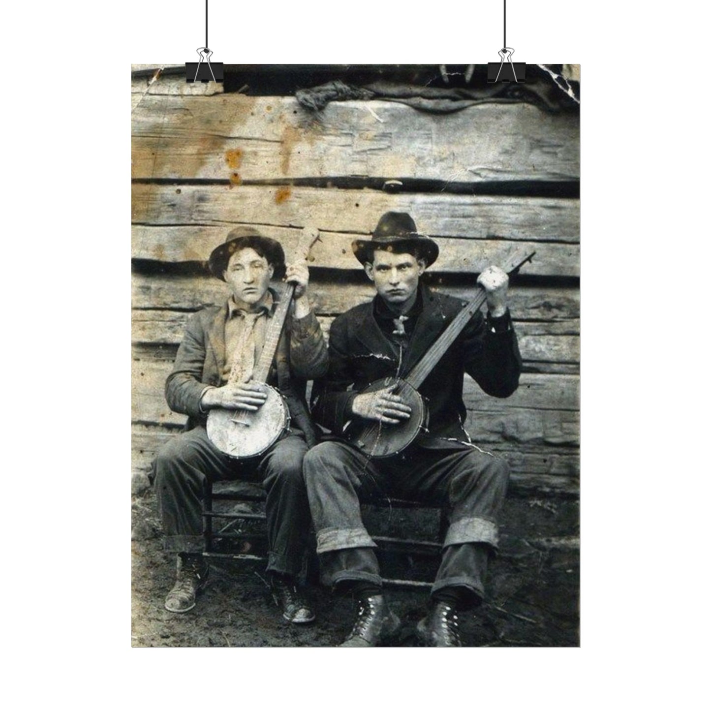 Mountain Music – Western Textured Watercolor Matte Posters