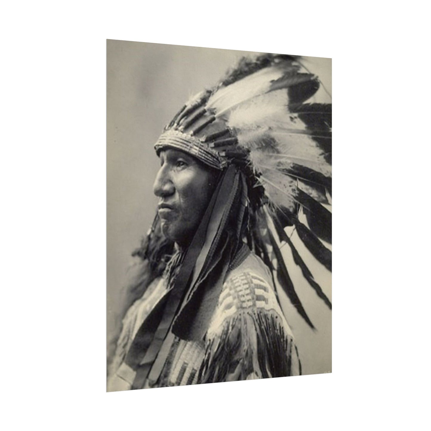 Black Rock Sioux – Western Textured Watercolor Matte Posters