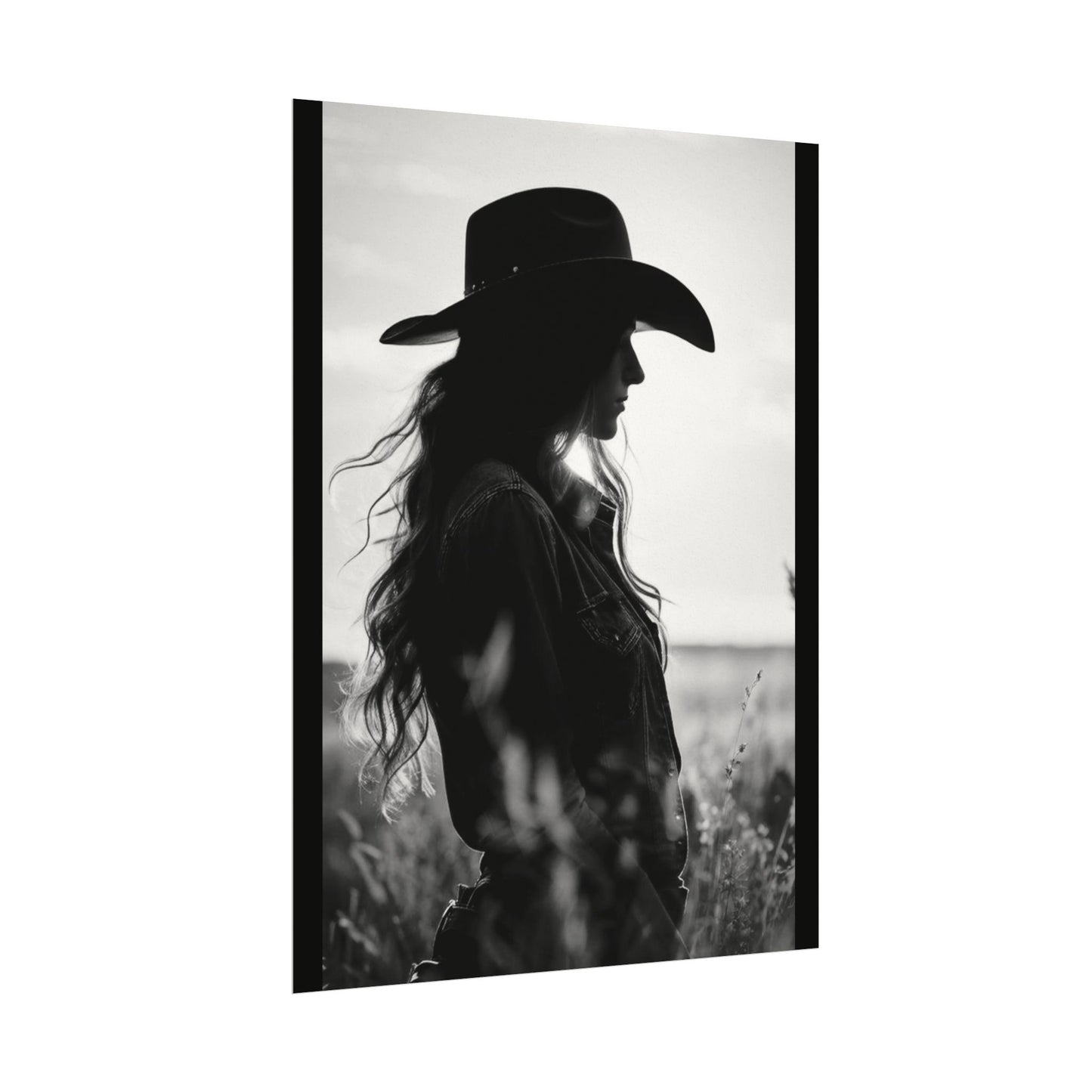 Grace Againest The Grain – Western Textured Watercolor Matte Posters