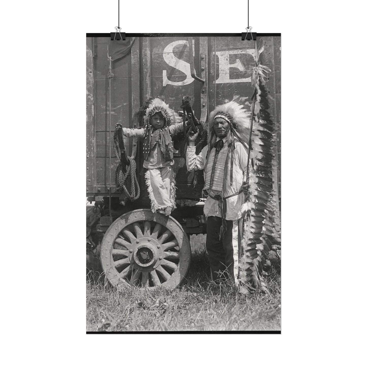 Small Hamds Big Spirit – Western Textured Watercolor Matte Posters