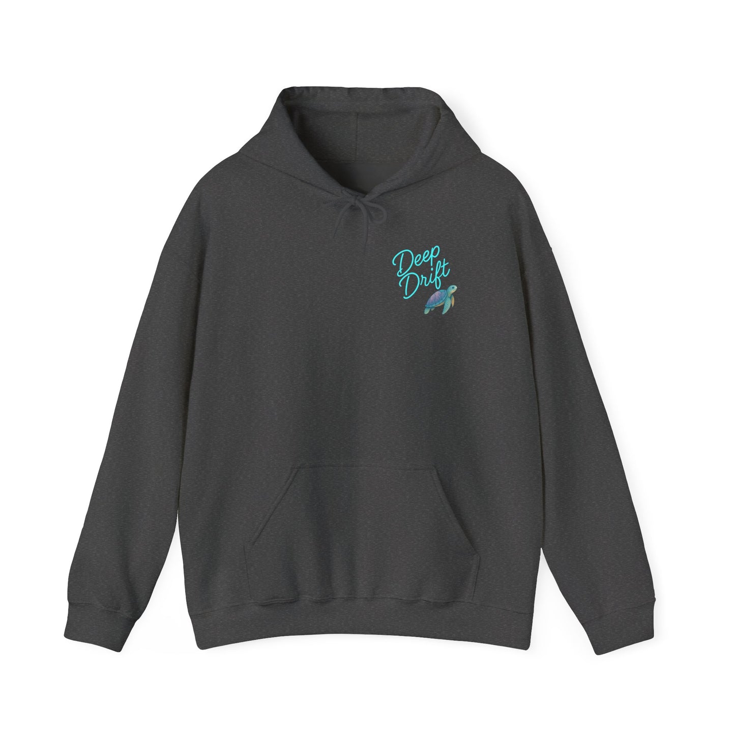 Neon Turtle Deep Drift Hooked Horizon Co. Unisex Heavy Blend™ Hooded Sweatshirt