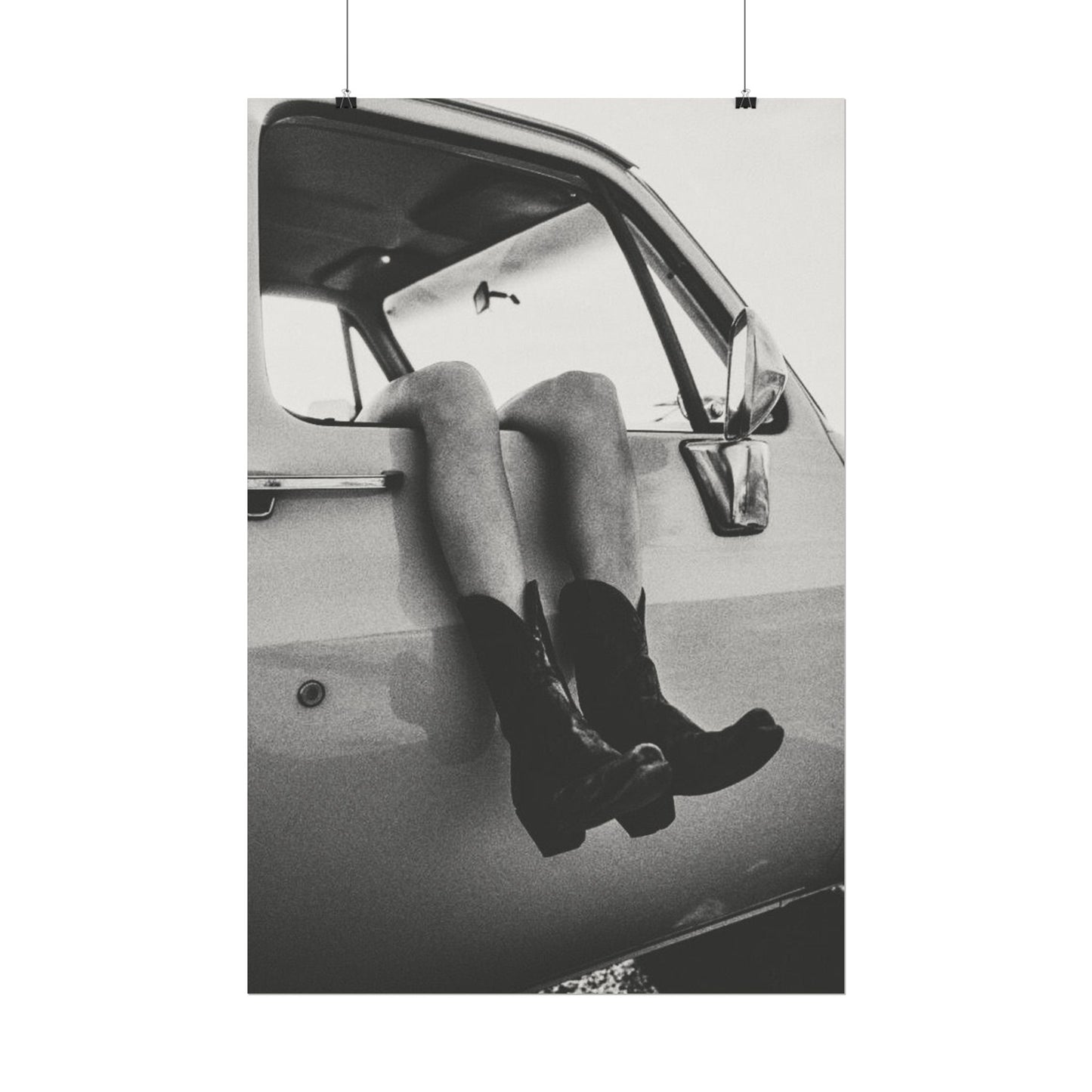 Kick'n Off The Dust— Saddle Up Western Textured Watercolor Matte Posters