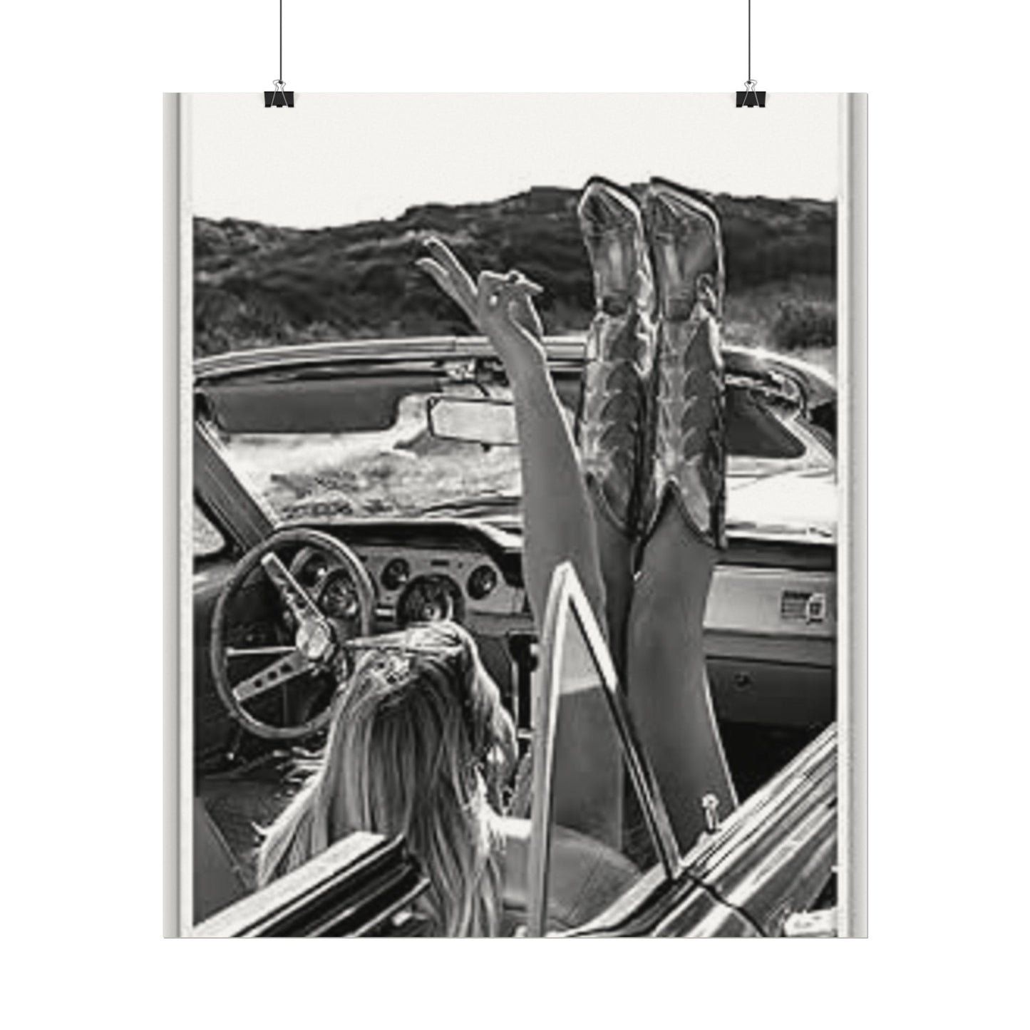 Wild At Heart – Western Textured Watercolor Matte Posters