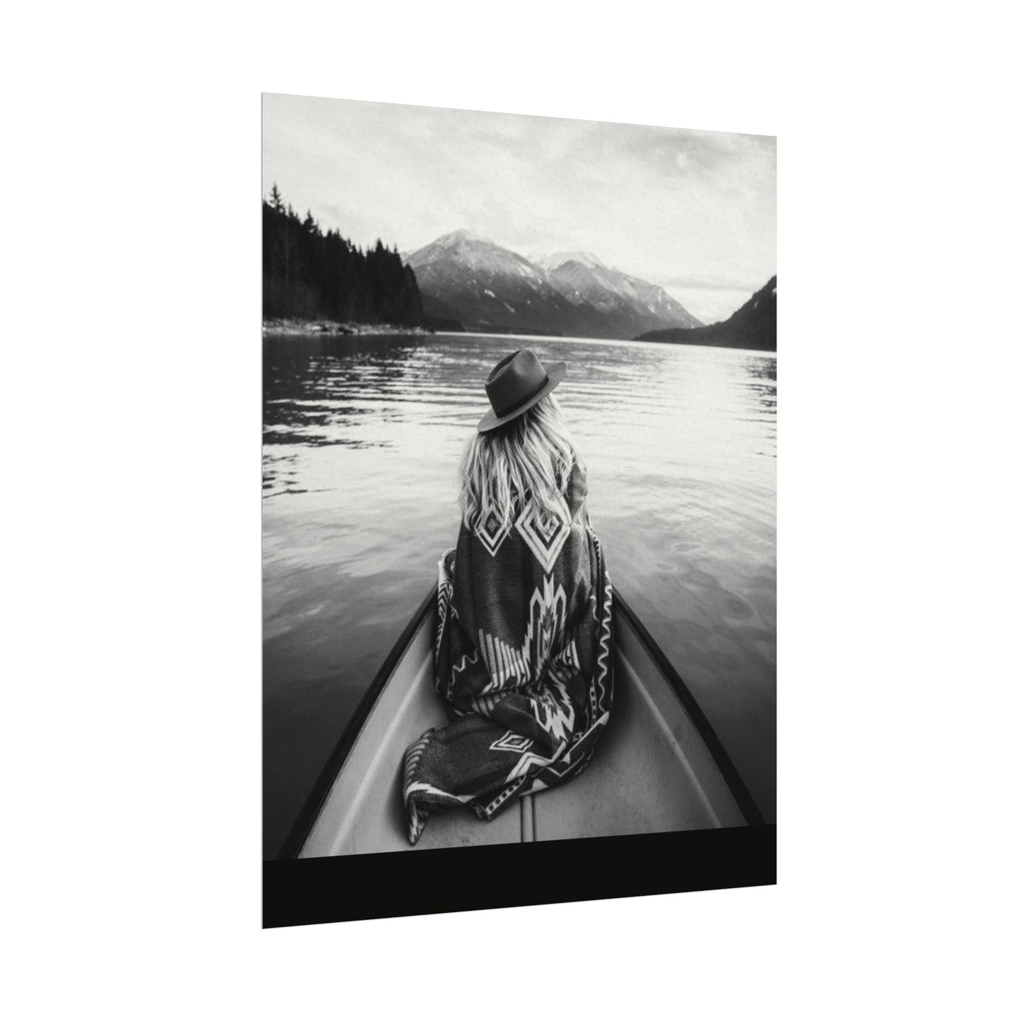 He Leads Me Beside Still Waters – Western Textured Watercolor Matte Posters
