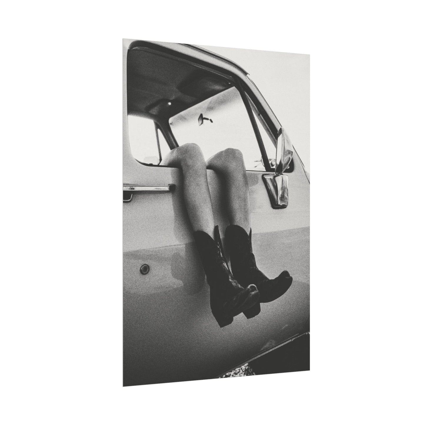 Kick'n Off The Dust— Saddle Up Western Textured Watercolor Matte Posters