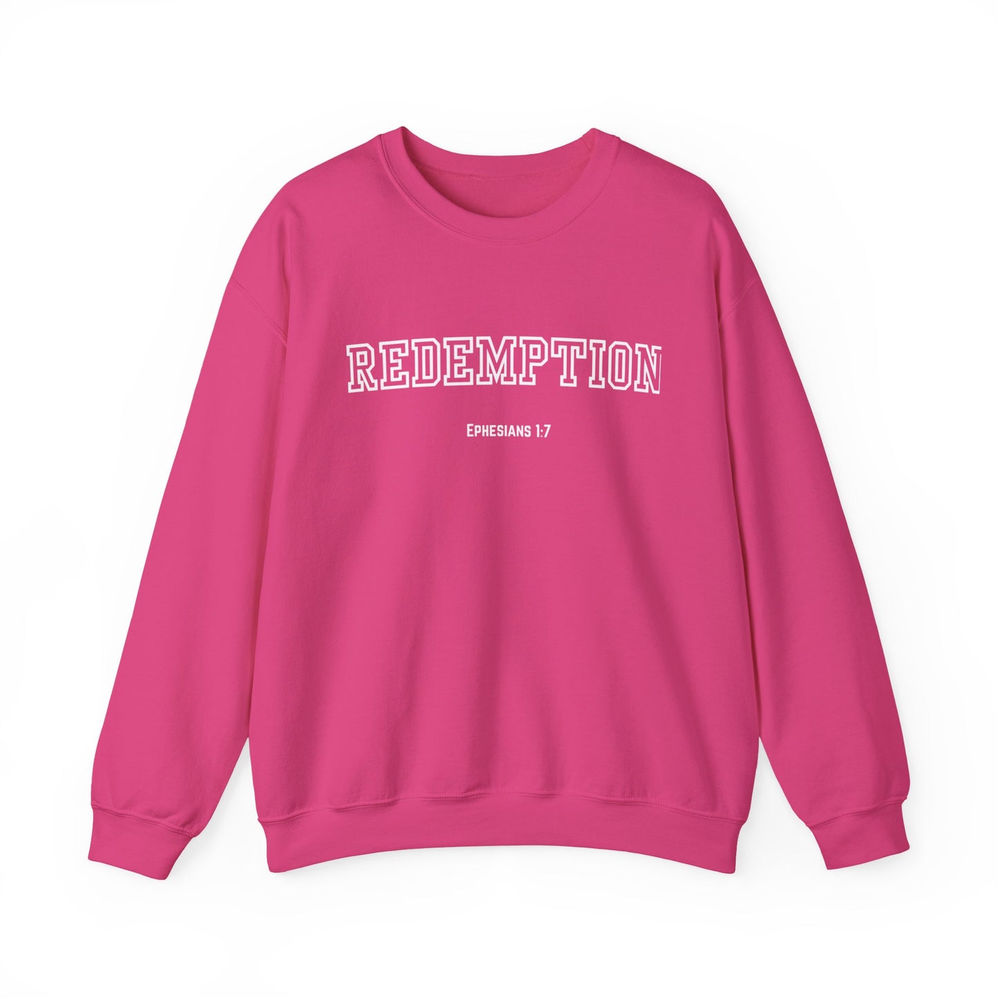 Cozy Redemption Crewneck Sweatshirt - Perfect for Faith-inspired Fashion, Casual Wear, Bible Study, Gift for Friends, Church Events,