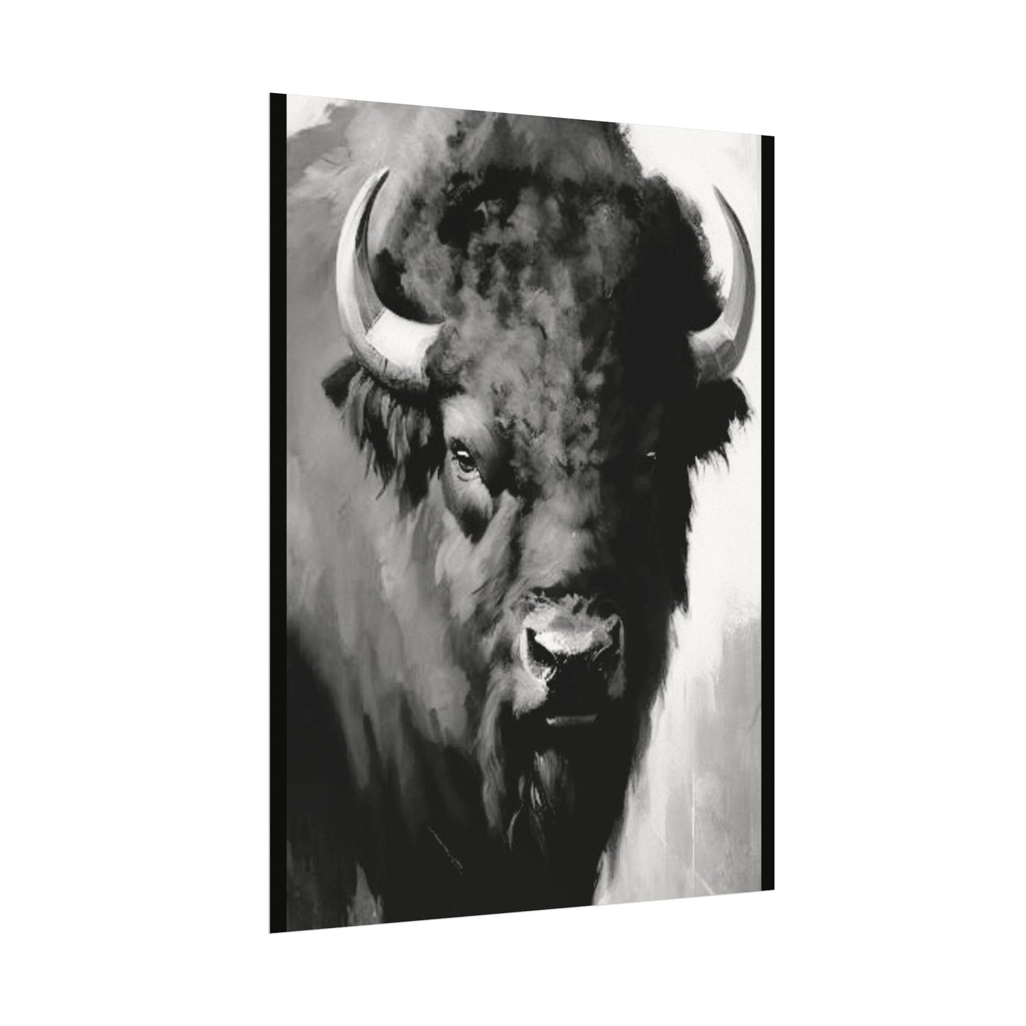 Buffalo Ridge – Western Textured Watercolor Matte Posters