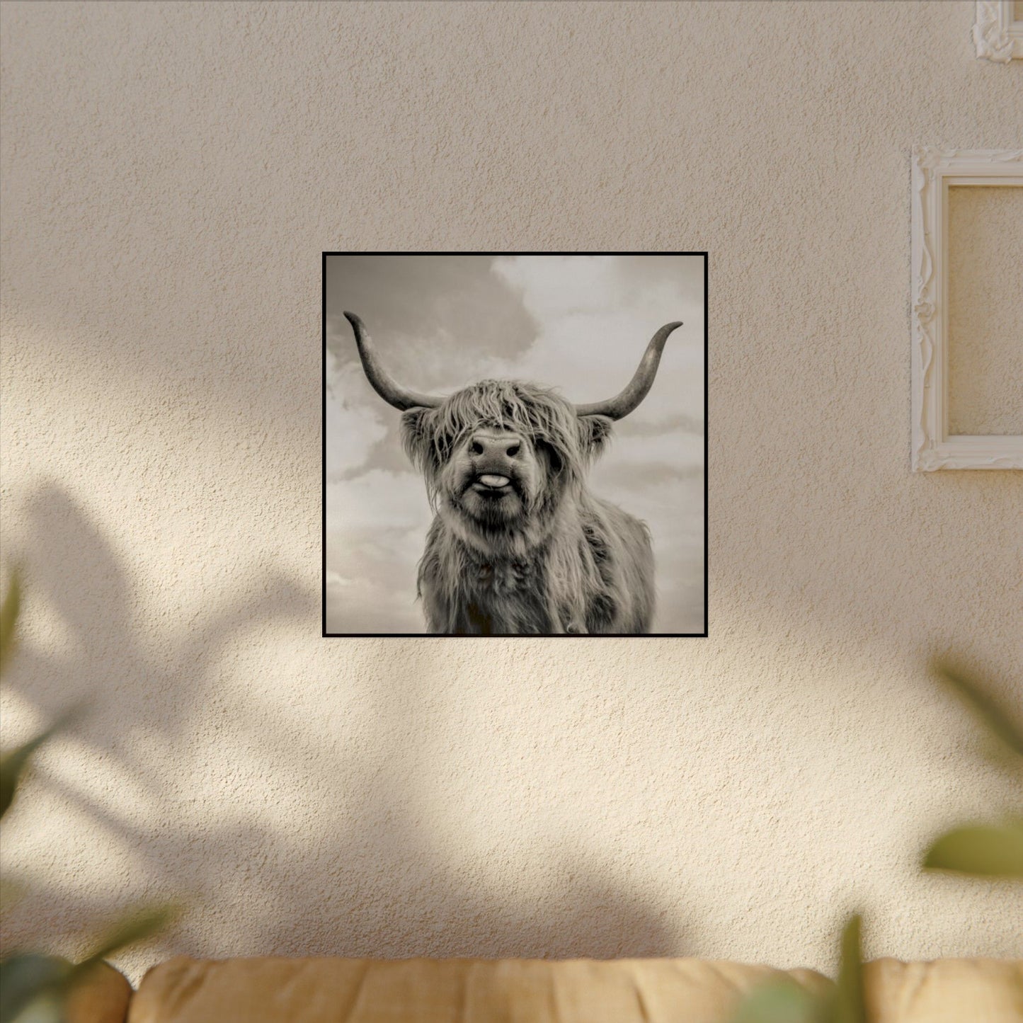 Highland Kisses – Western Textured Watercolor Matte Posters