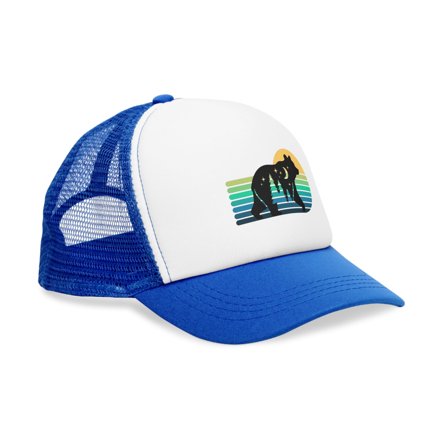 Bear Sunset, Retro Trucker Hat, His & Her Nature Lovers Gifts , Outdoor Accessory, Beer Lover Gift, Summer BBQ Essential