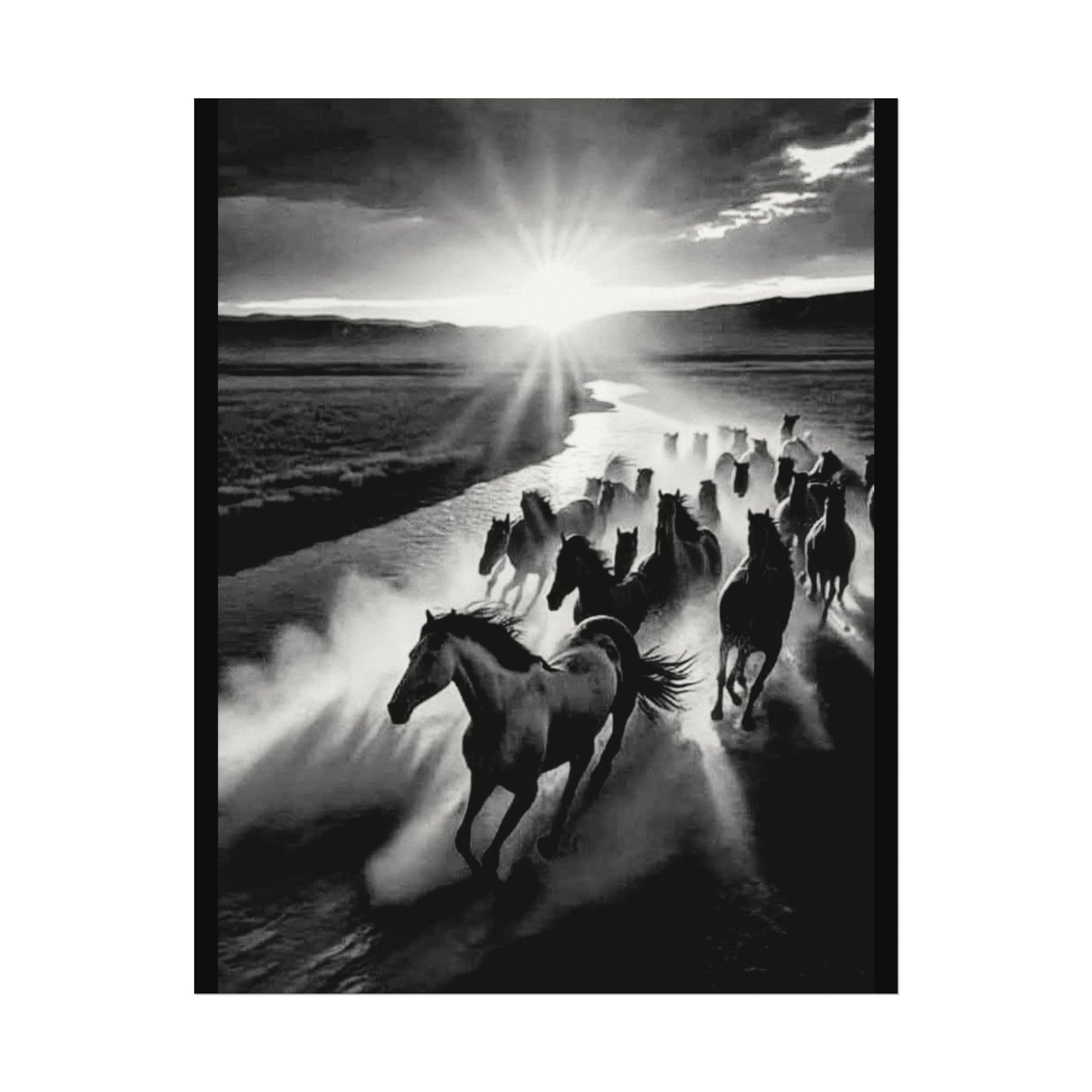 Chasing Dawns Grace – Western Textured Watercolor Matte Posters