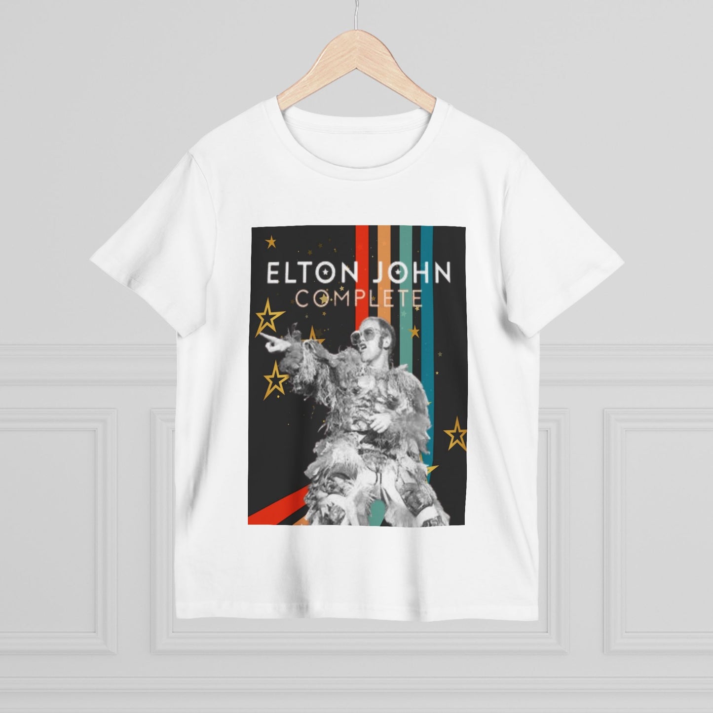 Rock and Roll Tee- Elton, Gifts, Music t-shirt, print on demand, soft material