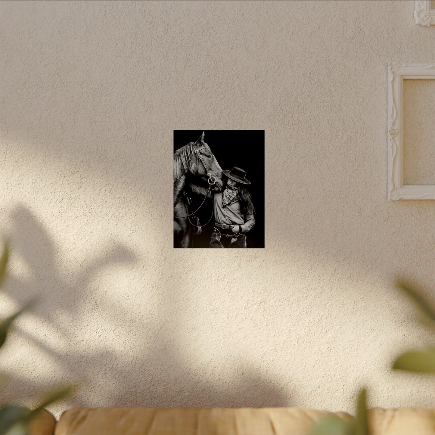 A Whisper Between Friends  – Western Textured Watercolor Matte Posters