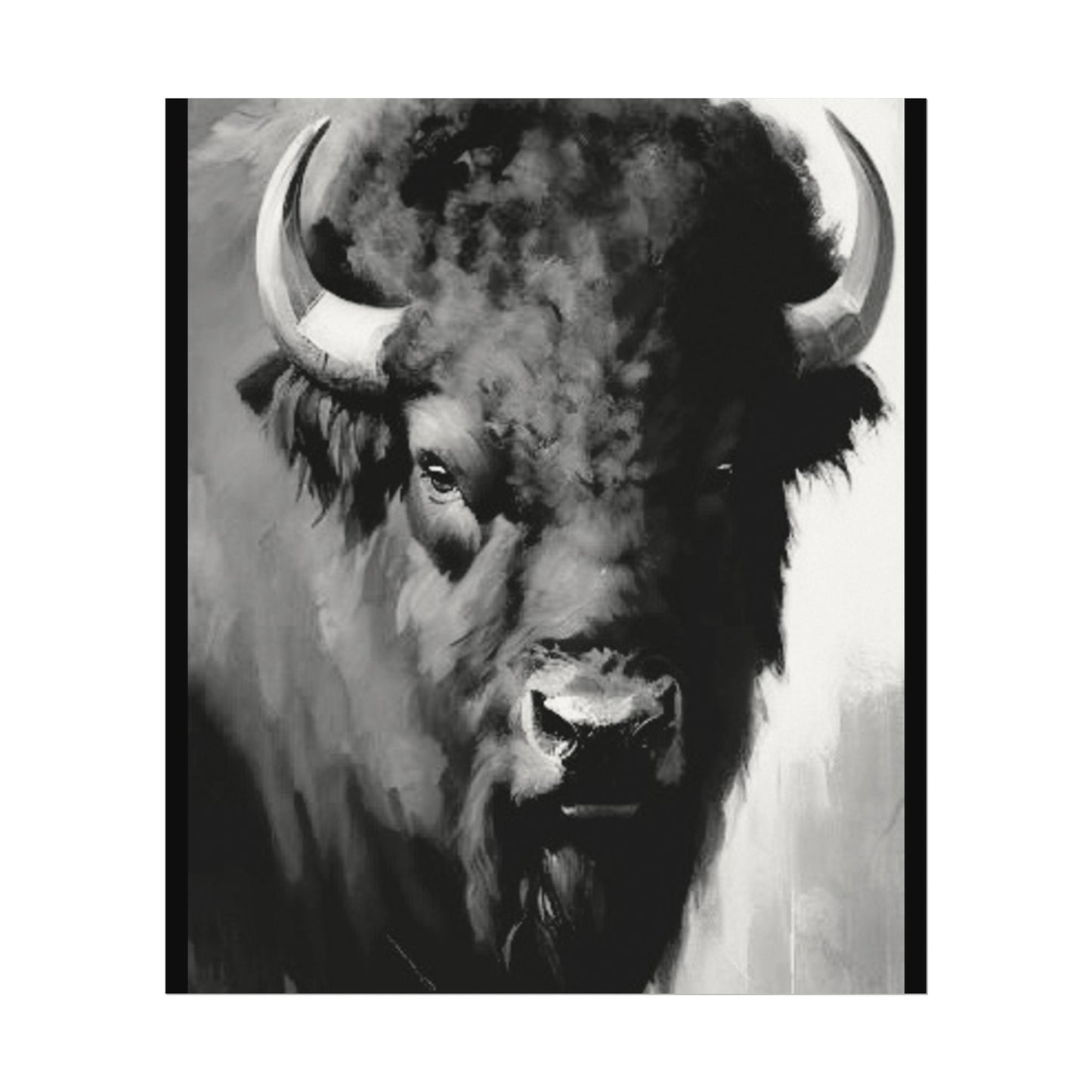 Buffalo Ridge – Western Textured Watercolor Matte Posters