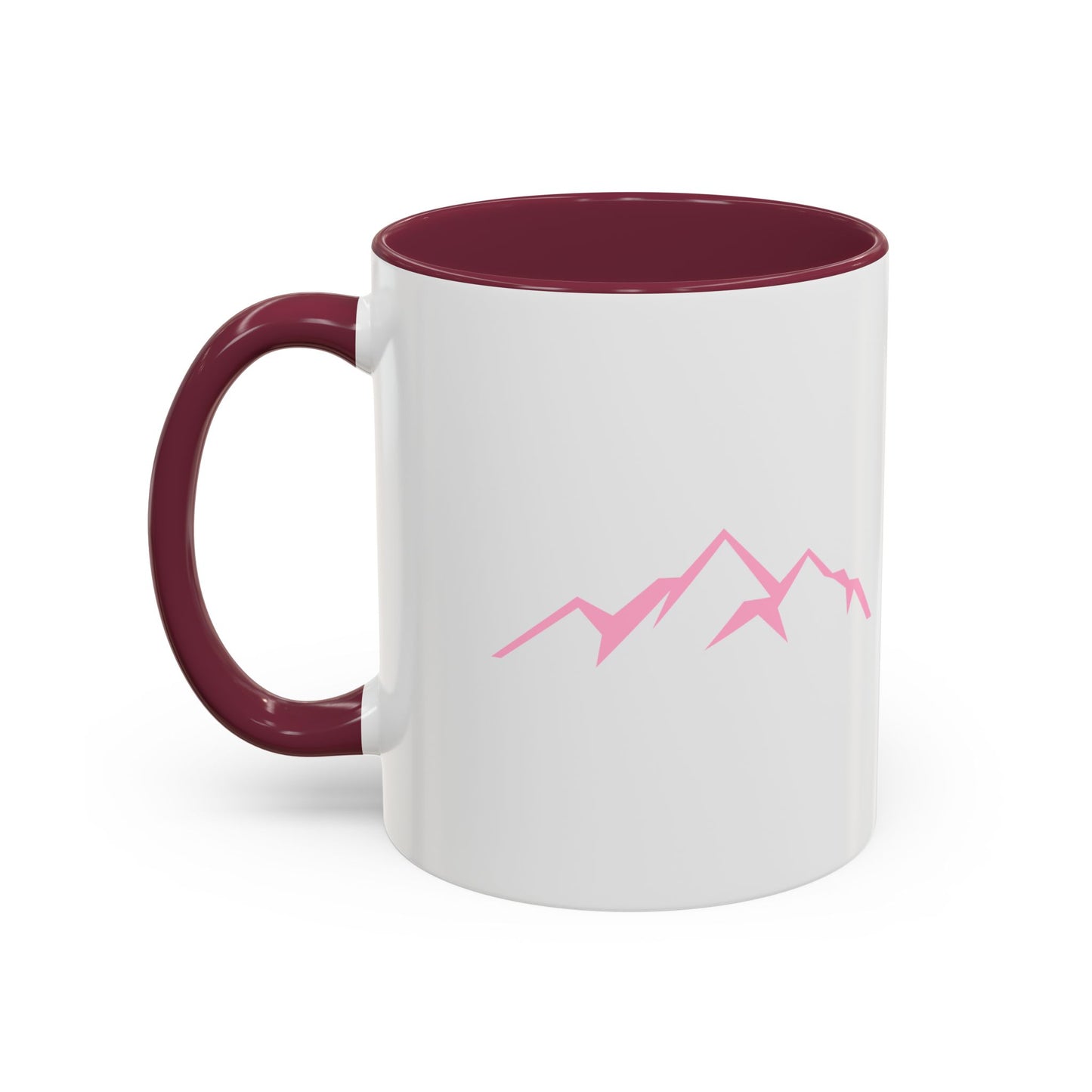 Mountain Vibes Mug | Colorful Coffee Mug | Artistic Drinkware | Gift for Nature Lovers | Hiking, Adventure, Pink Mountains