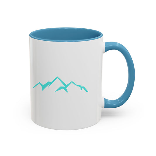 Mountain Vibes Accent Coffee Mug, Unique Gift for Nature Lovers, Adventure Mug, Hiking Enthusiast, 11oz, 15oz