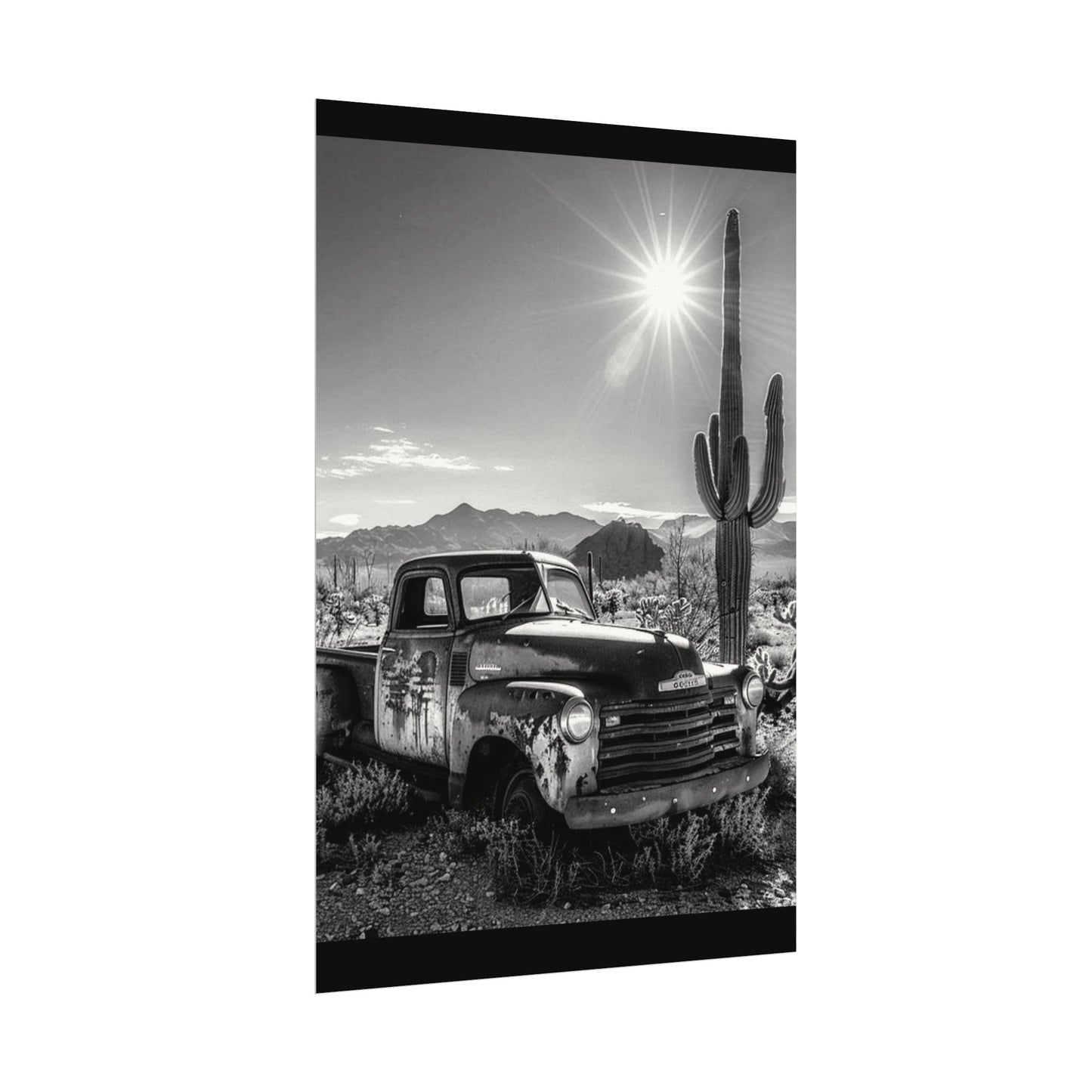 Deserted Wasteland – Western Textured Watercolor Matte Posters