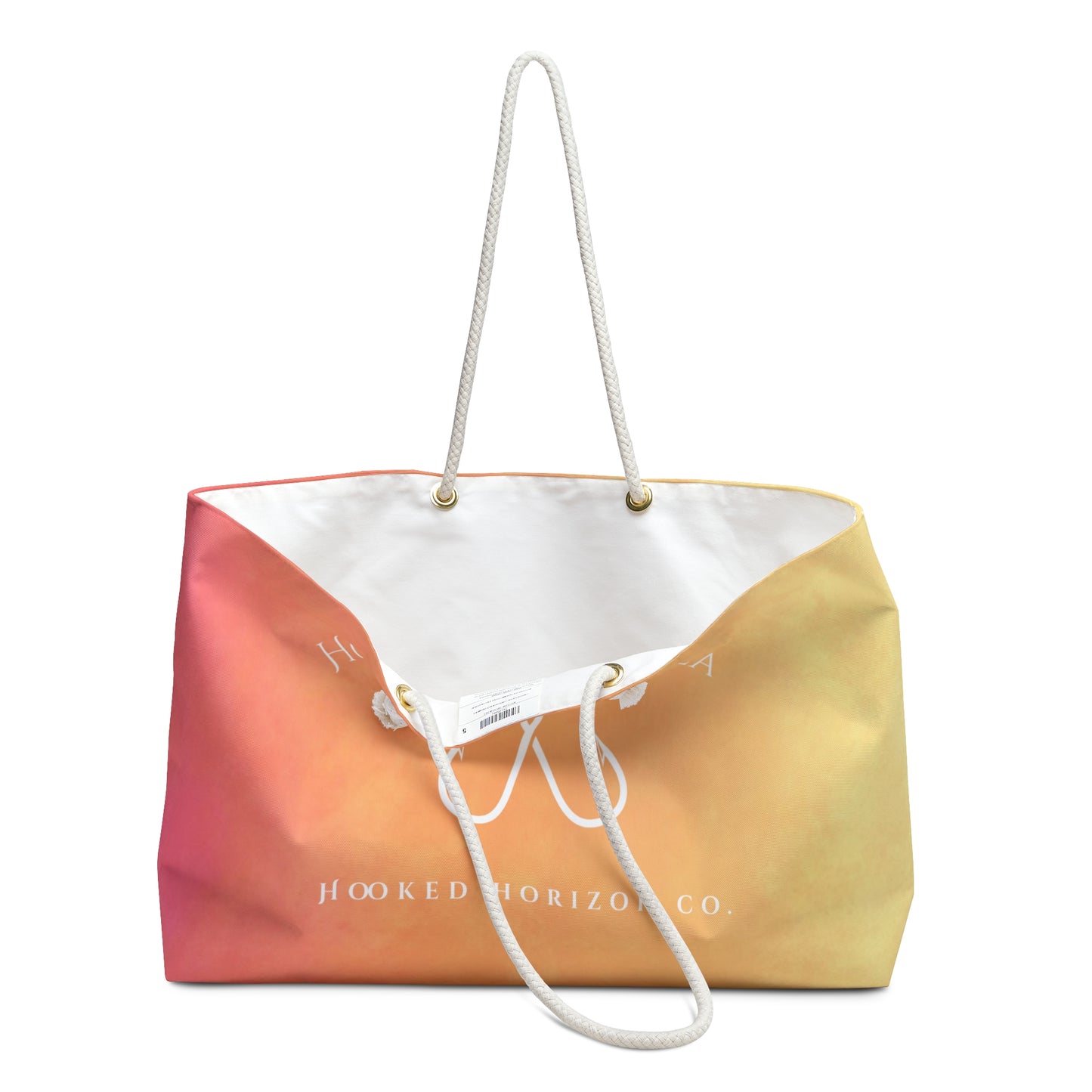 Pink Ombre Vibrant Beach Weekender Bag, Summer Travel Tote, Perfect for Weekend Getaways, Beach Days, Vacation Essentials