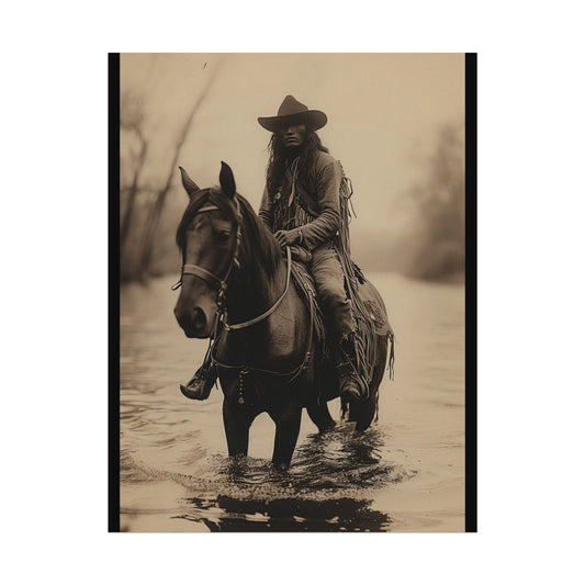 Ripples In Time – Western Textured Watercolor Matte Posters