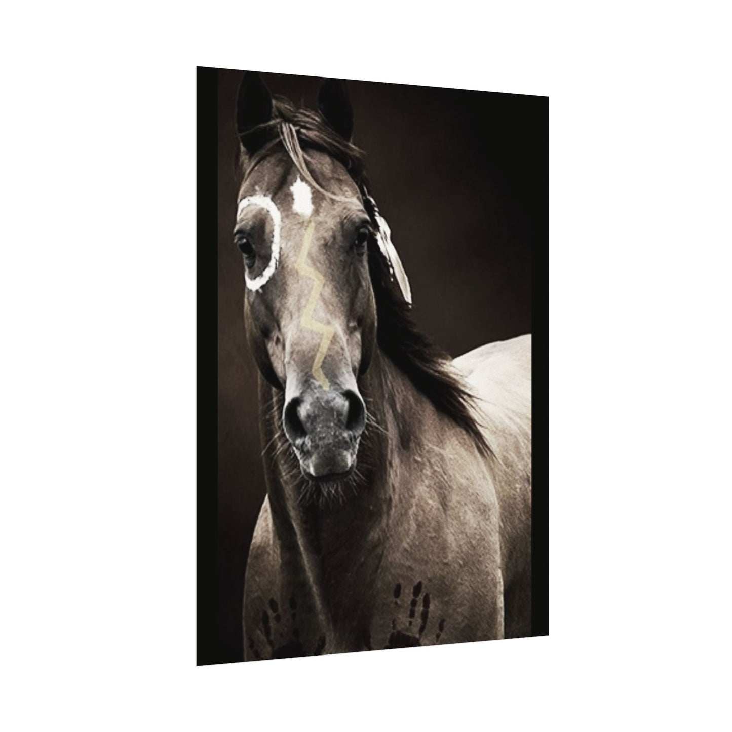 War Paint – Western Textured Watercolor Matte Posters