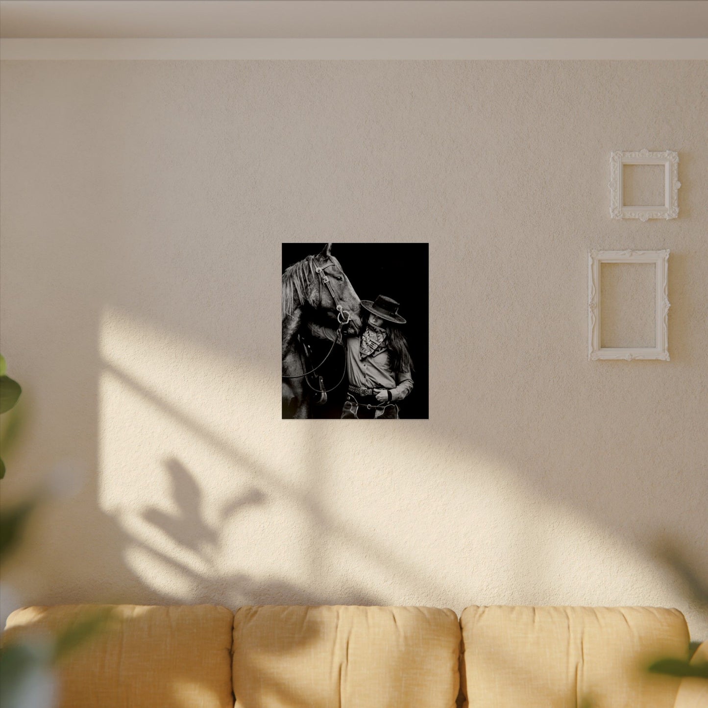 A Whisper Between Friends  – Western Textured Watercolor Matte Posters