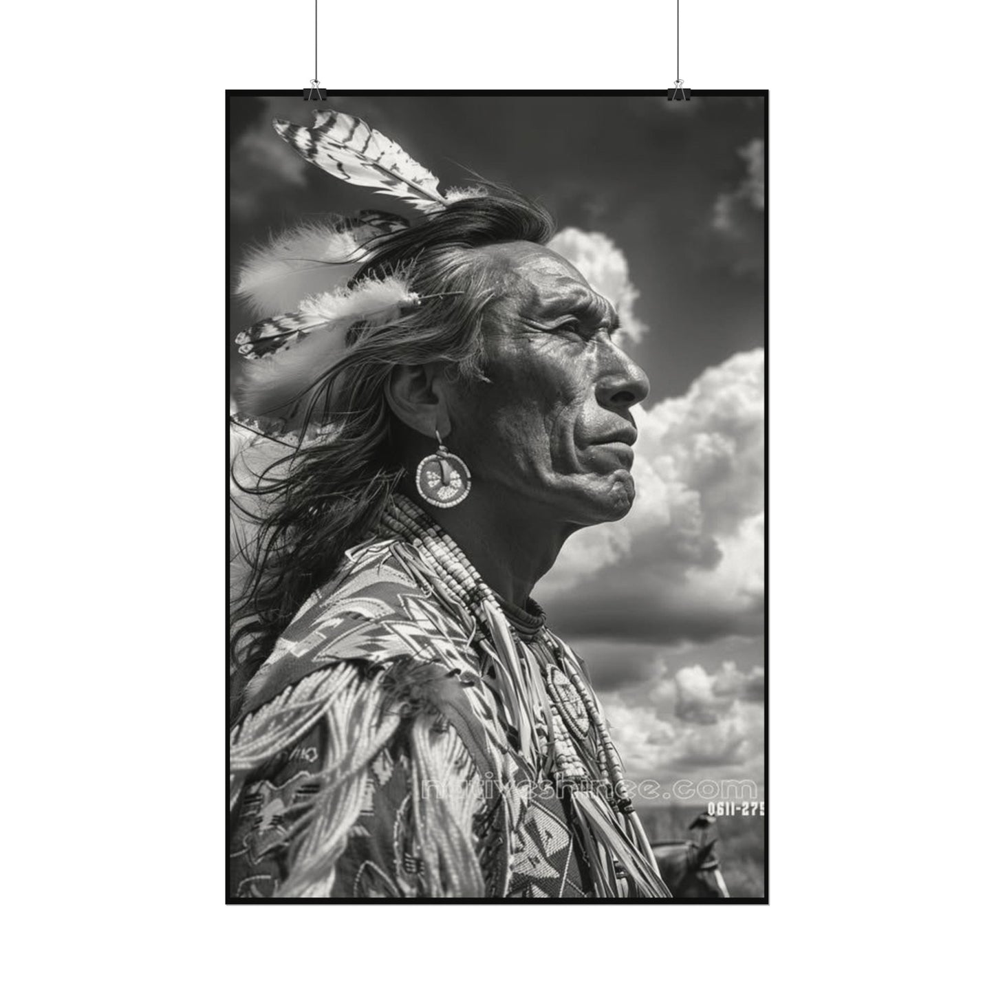 The Ancestral Winds Are Calling  – Western Textured Watercolor Matte Posters