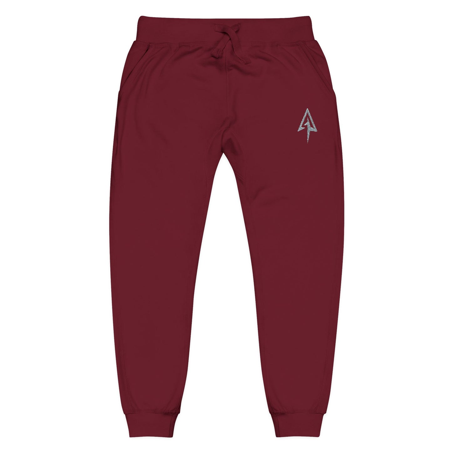 Arrow Ridge Cozy Embroidered Unisex Fleece Sweatpants for Relaxation, Casual Wear, Gifts, Holiday Comfort, Lounge Wear