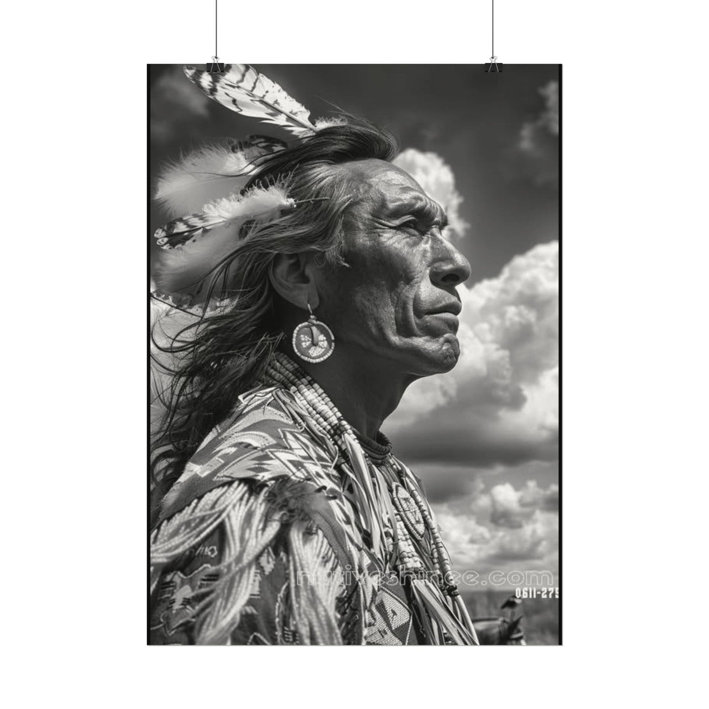 The Ancestral Winds Are Calling  – Western Textured Watercolor Matte Posters