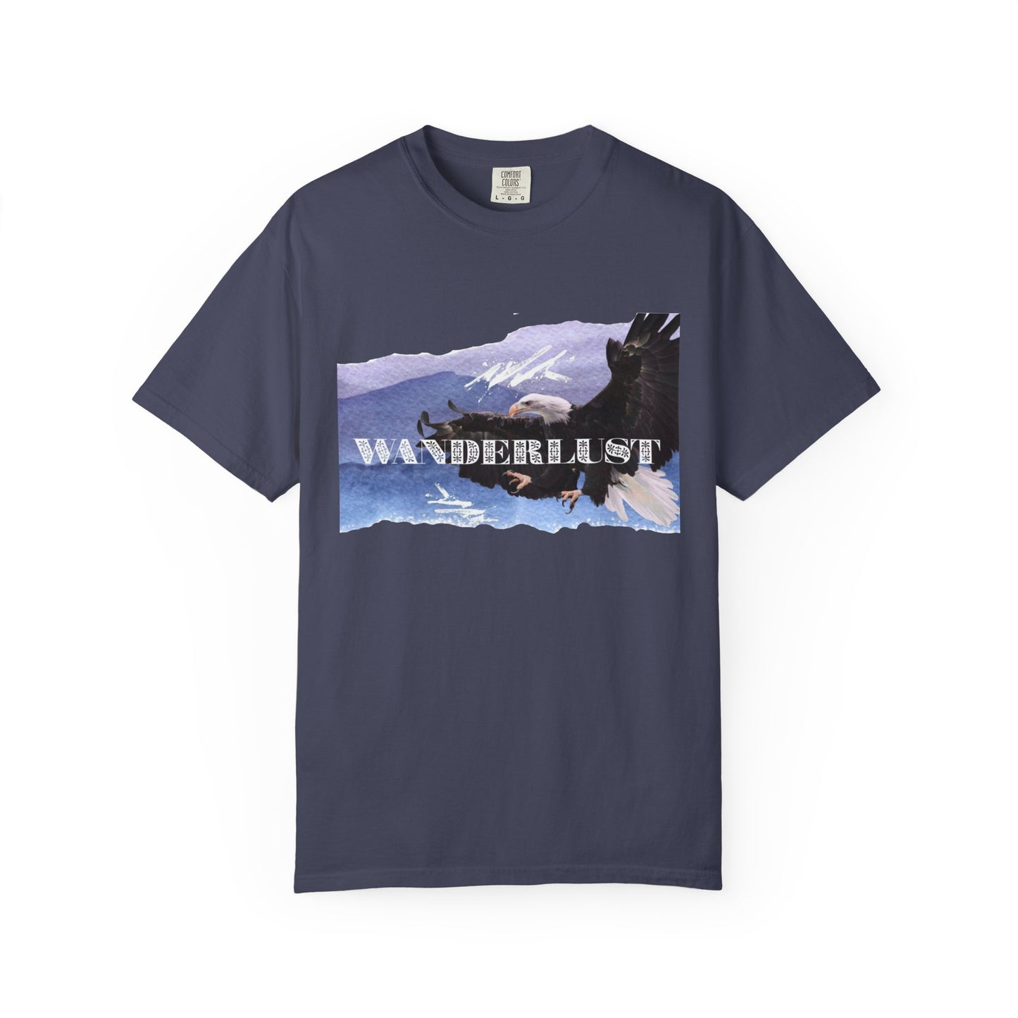 Soaring High Wildlife Adventure Tee Unisex Garment-Dyed T-shirt, Boho Nature Tee, Camping Shirt, Adventure Apparel, Gift for Wilderness Lovers, Angler Lover Giftd