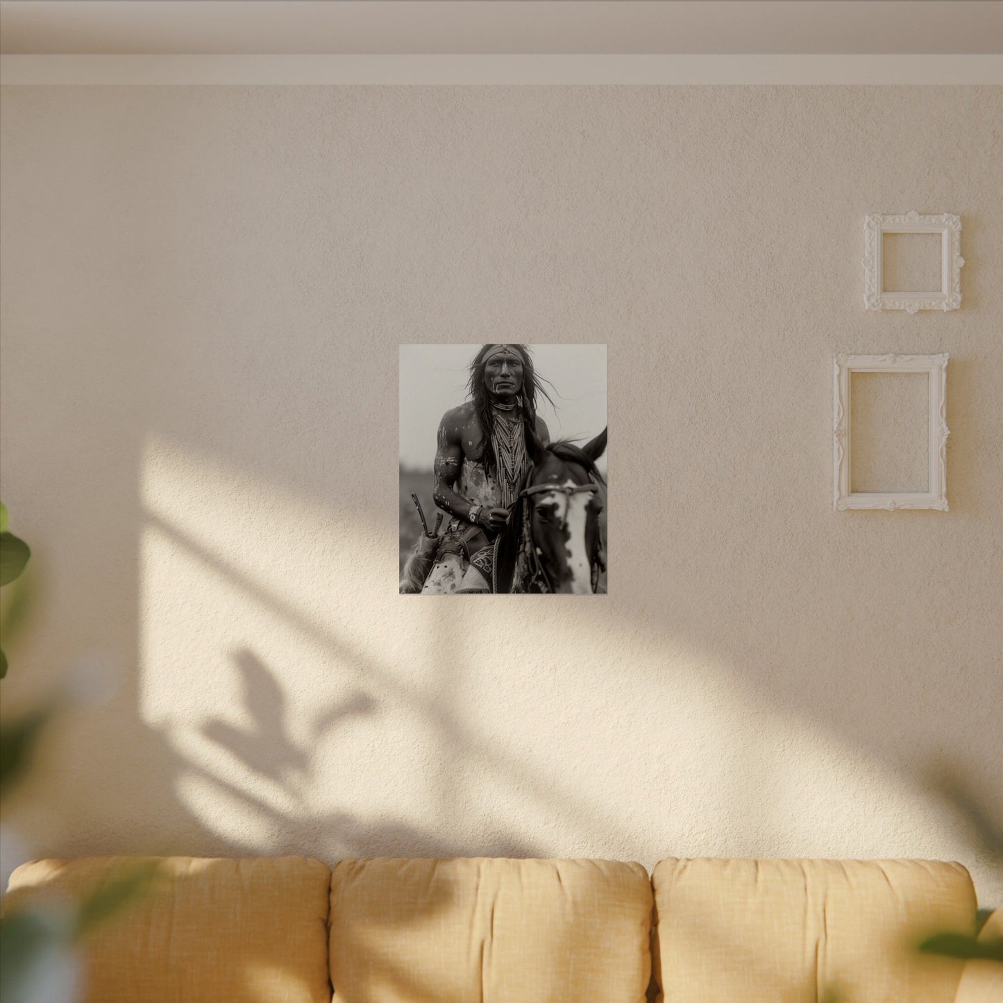 Spirit In The Saddle– Western Textured Watercolor Matte Posters