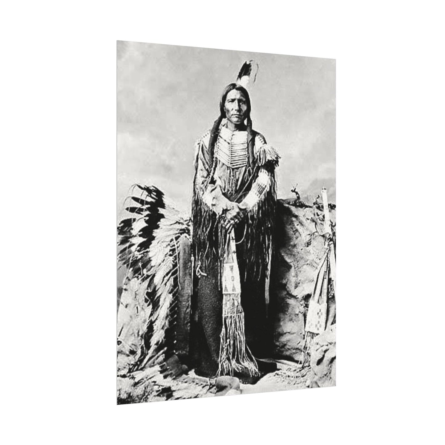 Enduring Spirit– Western Textured Watercolor Matte Posters