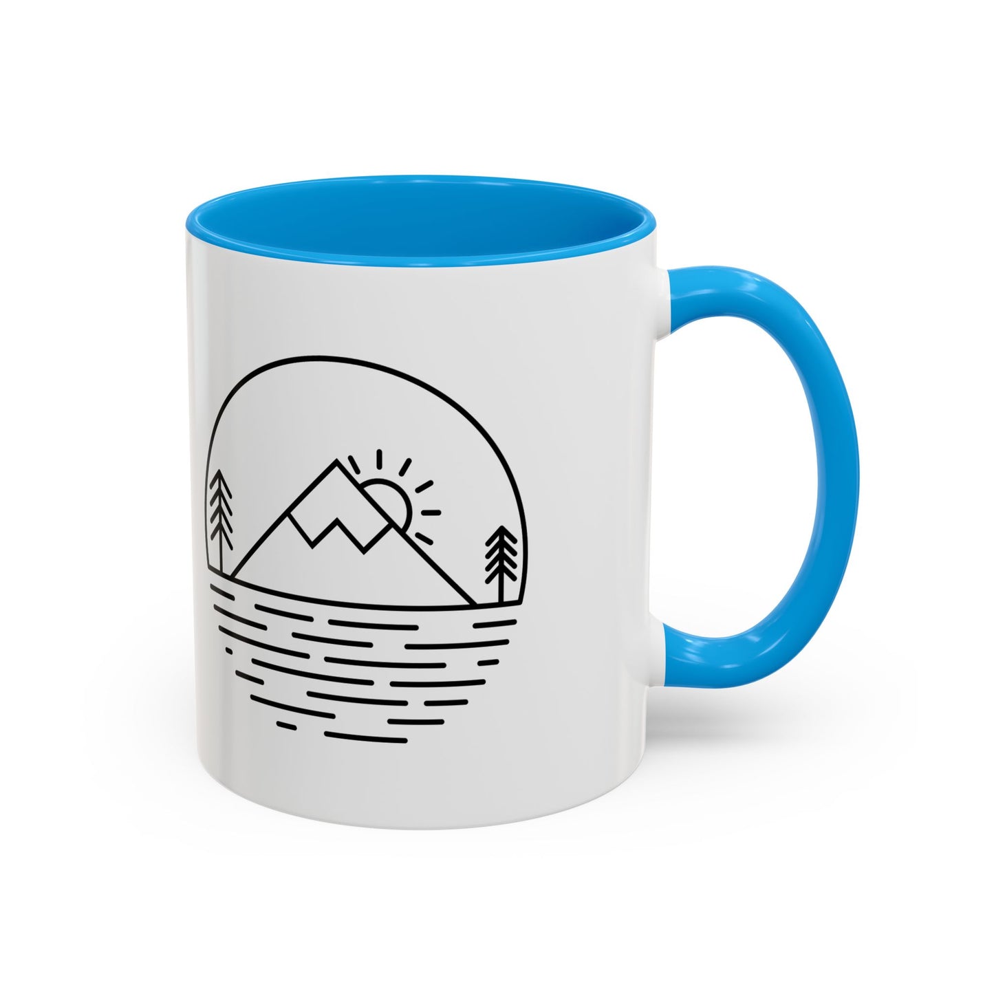 Nature-Inspired Colorful Mug, Perfect Gift for Nature Lovers, Coffee Mug for Outdoor Enthusiasts, Travel Souvenir, Adventure Coffee Cup