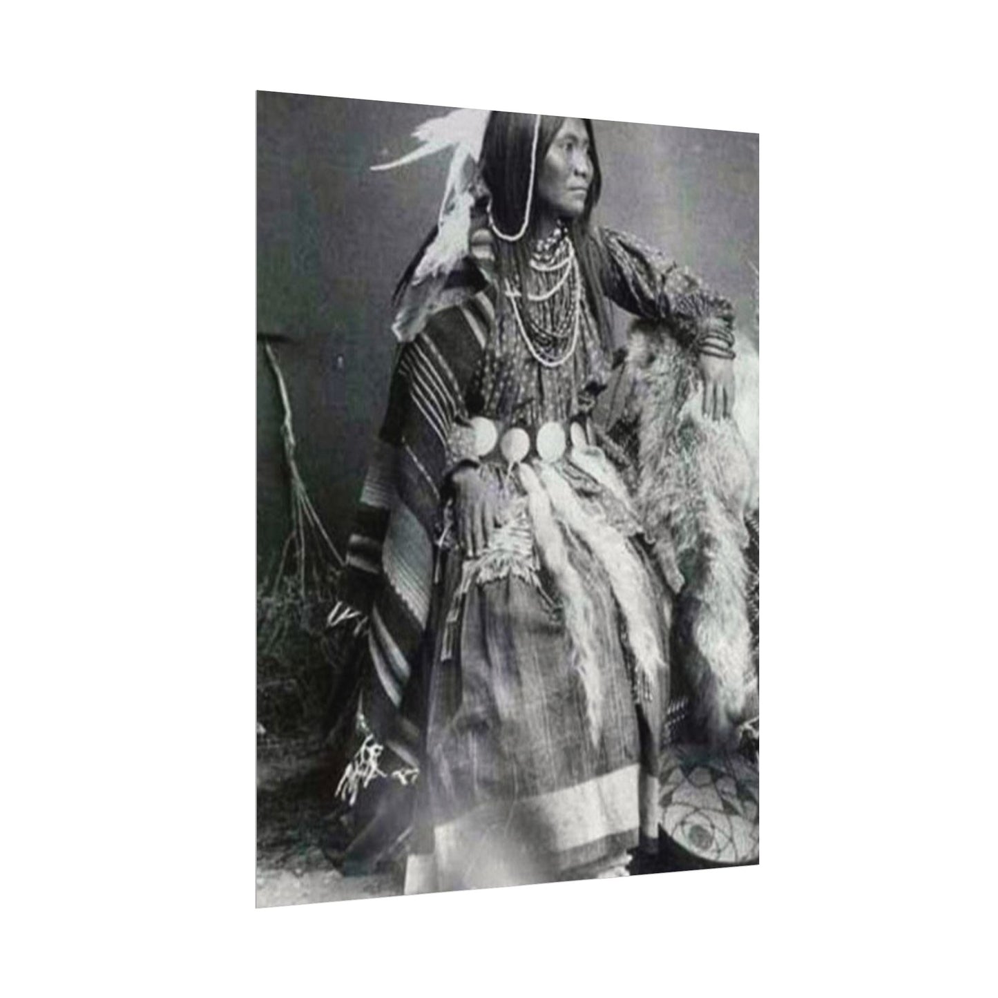 Courage & Strength – Western Textured Watercolor Matte Posters