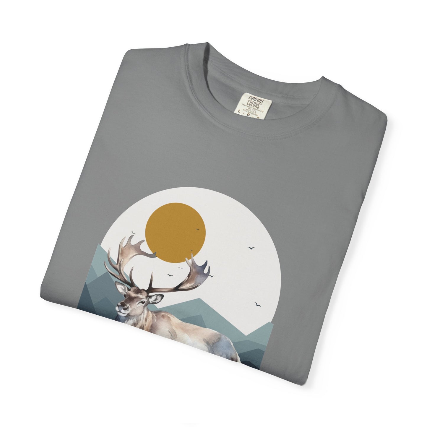 Wildlife Adventure Tee Unisex Garment-Dyed T-shirt, Boho Nature Tee, Camping Shirt, Adventure Apparel, Gift for Wilderness Lovers