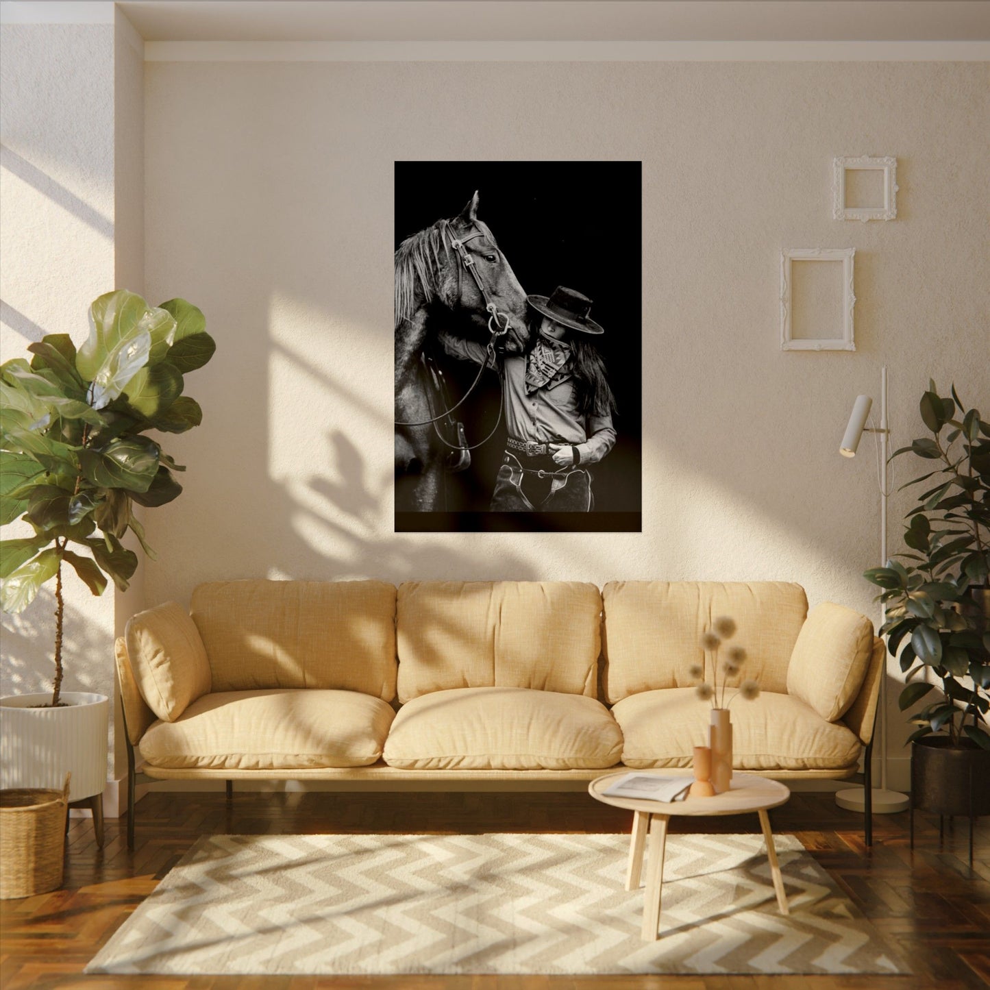 A Whisper Between Friends  – Western Textured Watercolor Matte Posters